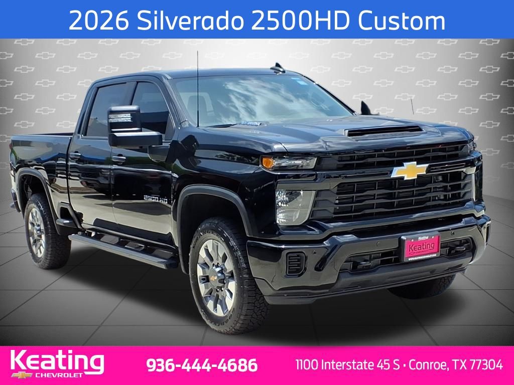 Black 2026 Chevrolet Silverado 2500HD Pickup Truck 4X2 Automatic