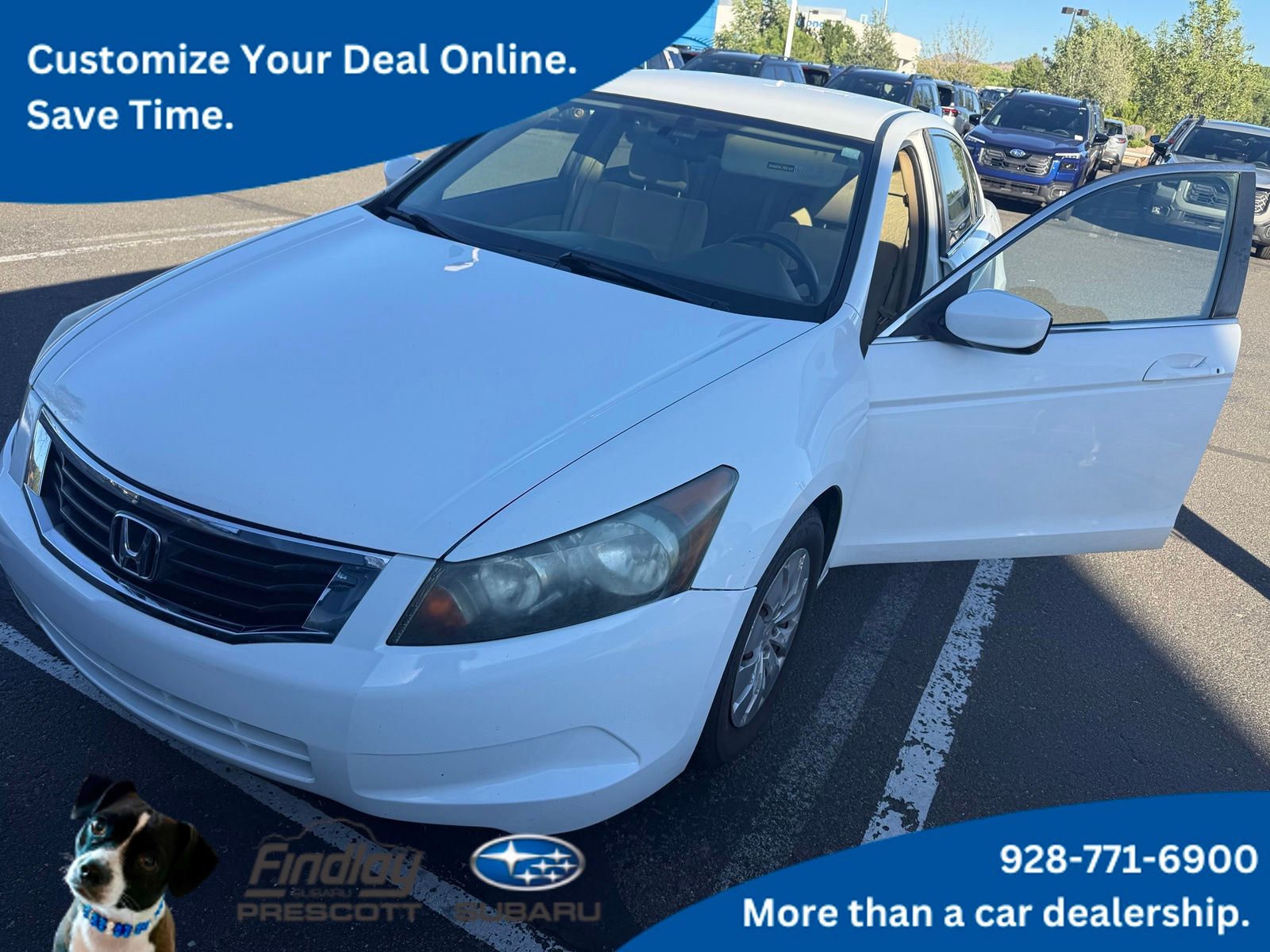 White 2010 Honda Accord Sedan Front-Wheel Drive 5-Speed Automatic Overdrive