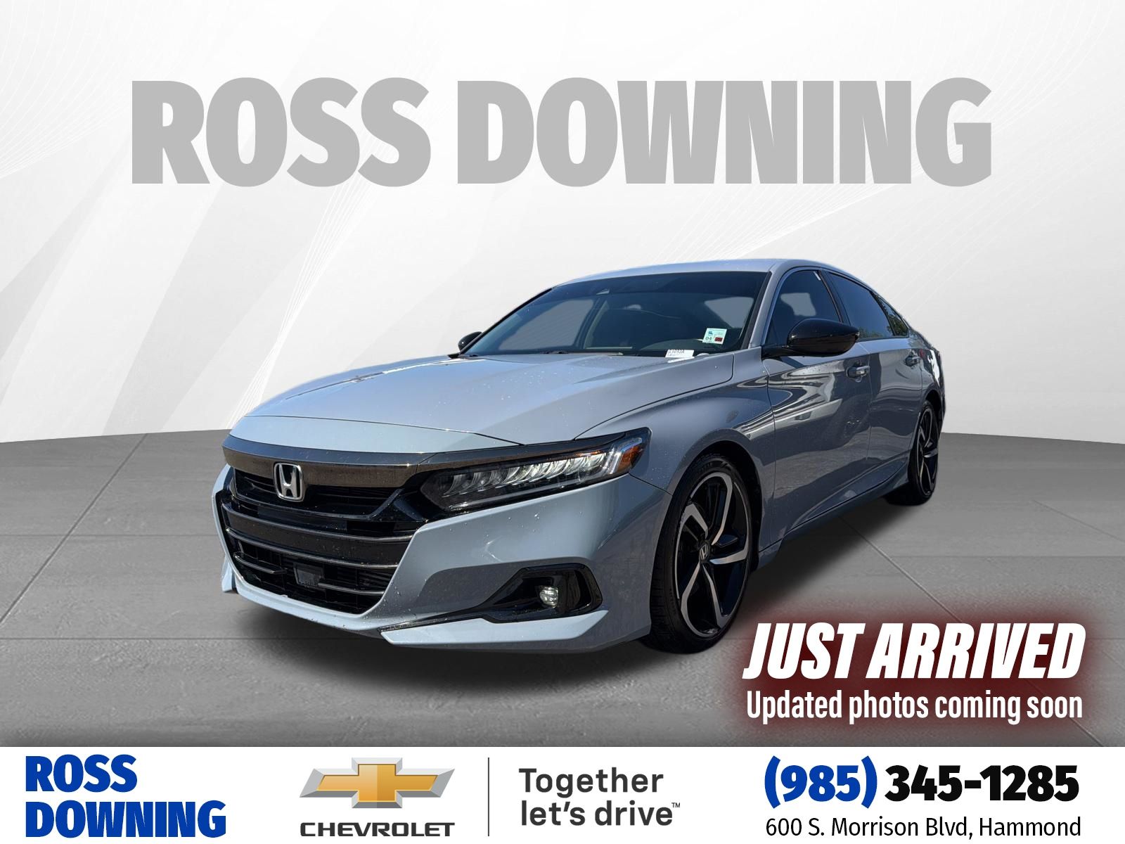 Gray 2021 Honda Accord Sport Special Edition FWD Sedan Front-Wheel Drive Continuously Variable Transmission