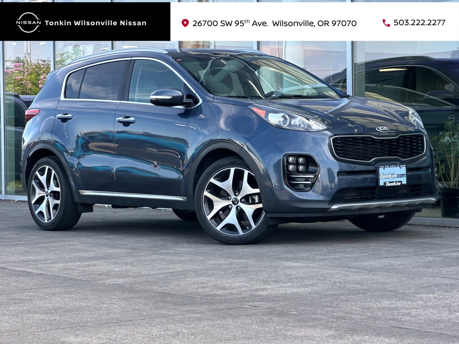 Pacific Blue 2017 Kia Sportage SUV / Crossover Front-Wheel Drive 6-Speed Automatic