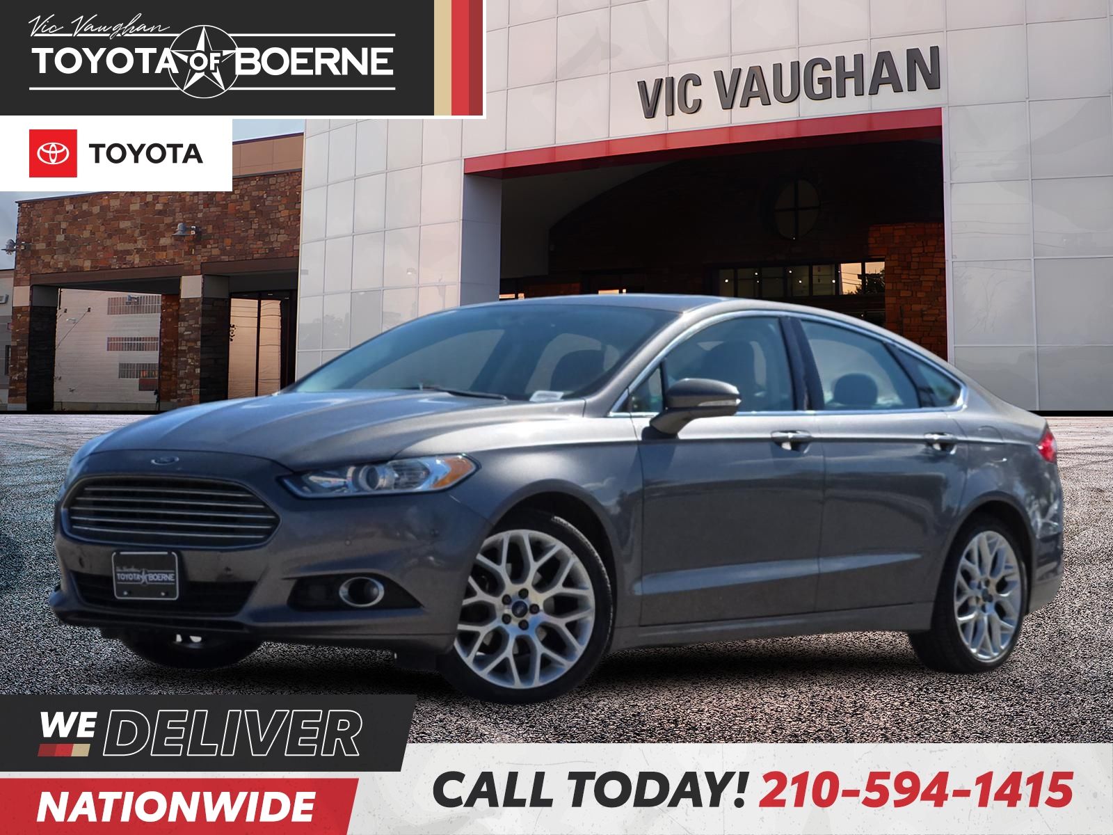Sterling Gray Metallic 2014 Ford Fusion Sedan All-Wheel Drive 6-Speed Automatic