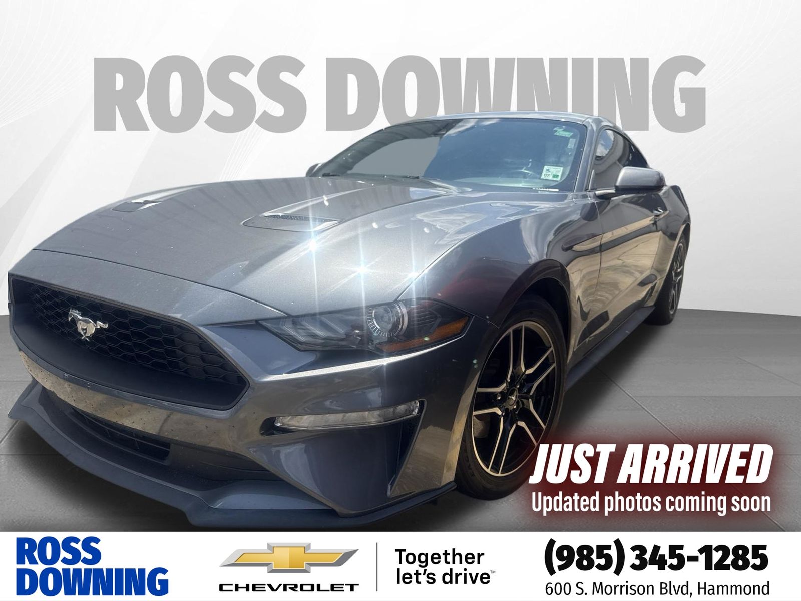 Gray Metallic 2021 Ford Mustang Coupe Rear-Wheel Drive Automatic