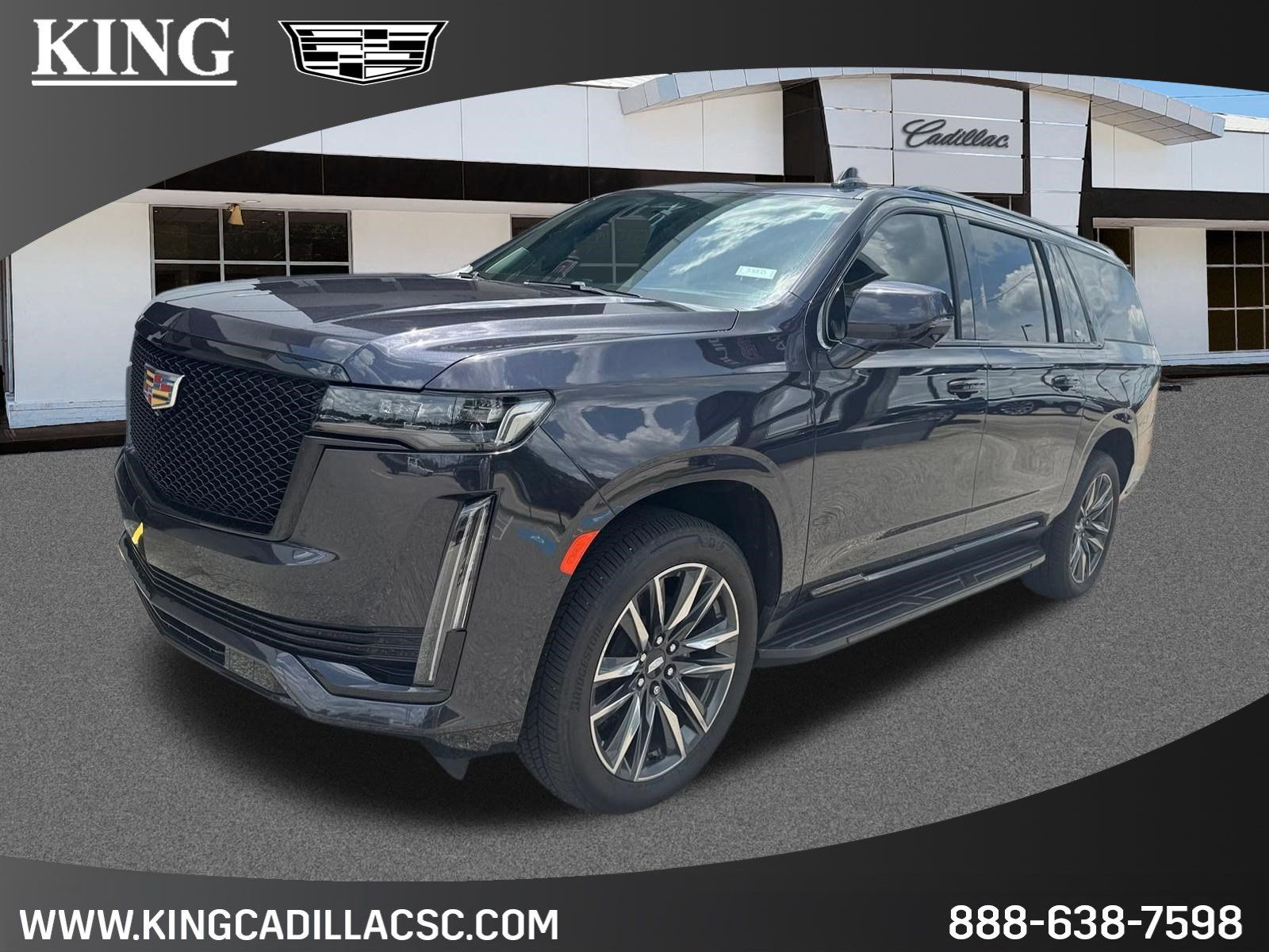 Galactic Gray 2022 Cadillac Escalade ESV SUV / Crossover Rear-Wheel Drive 