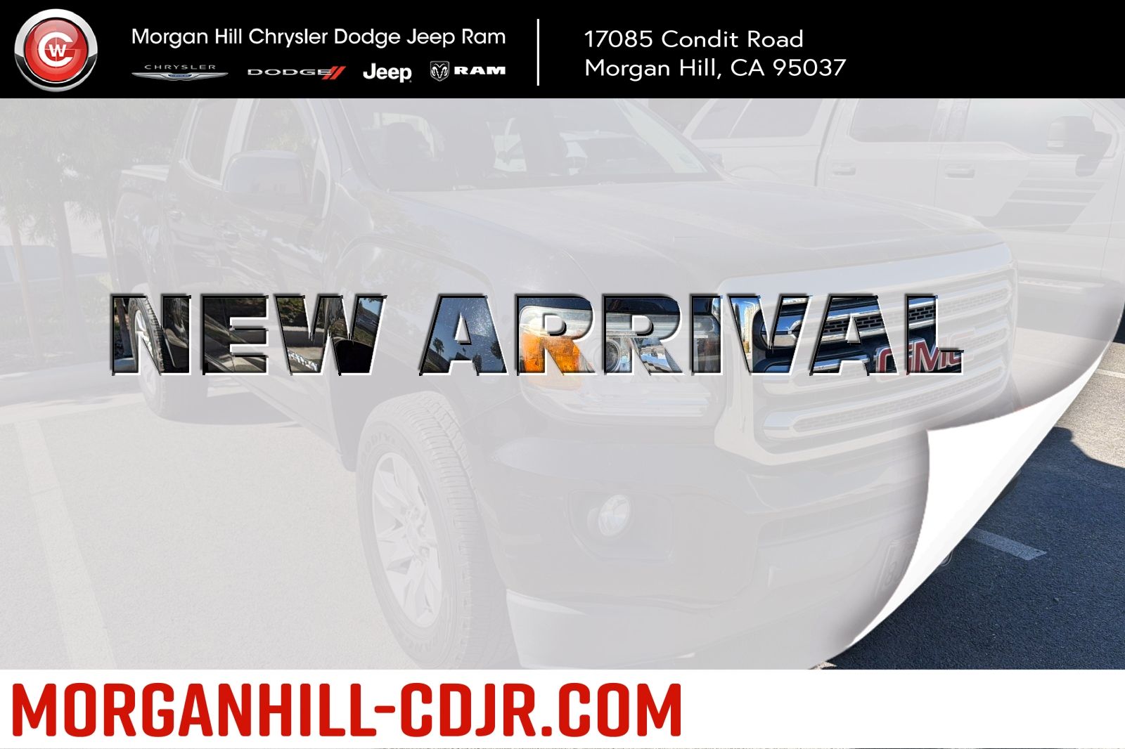 Onyx Black 2015 GMC Canyon Pickup Truck 4X2 6-Speed Automatic