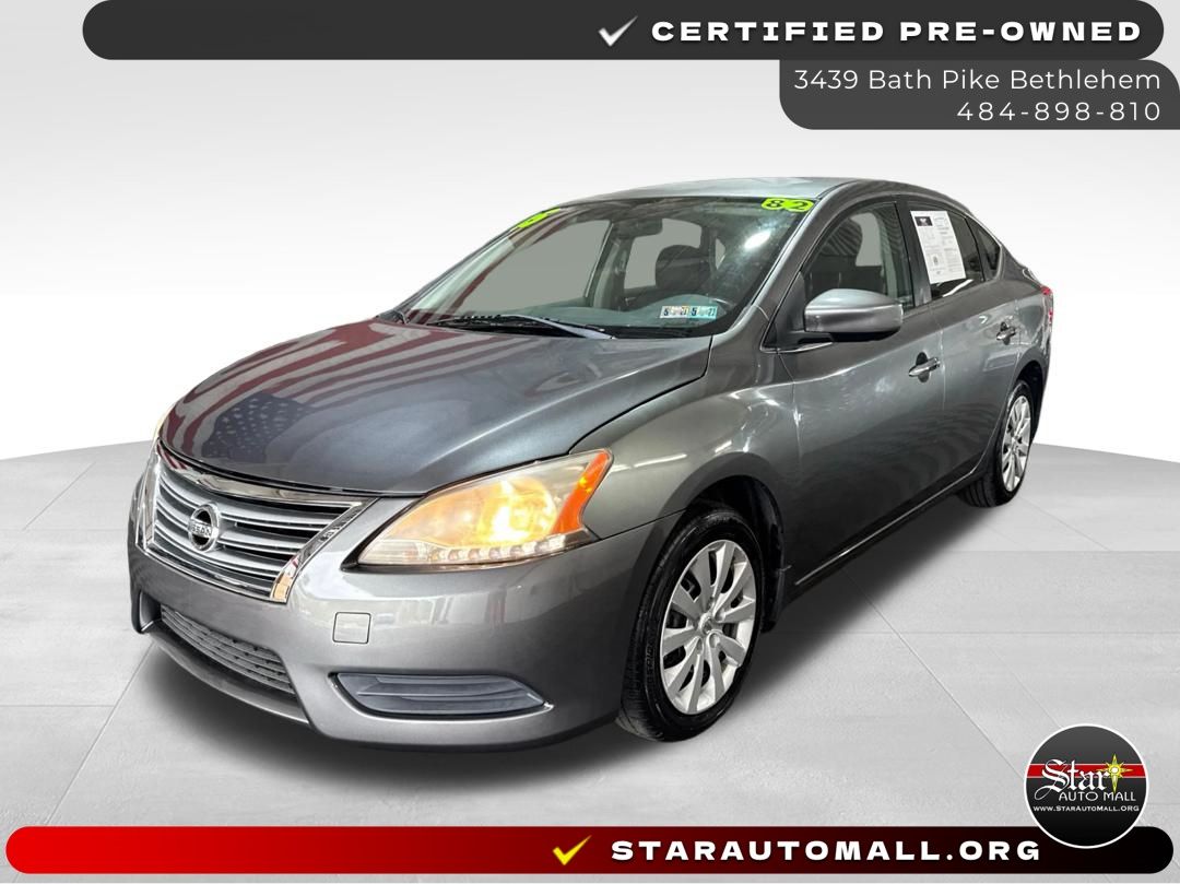 Gray (Gun Metallic) 2015 Nissan Sentra Sedan Front-Wheel Drive Continuously Variable Transmission