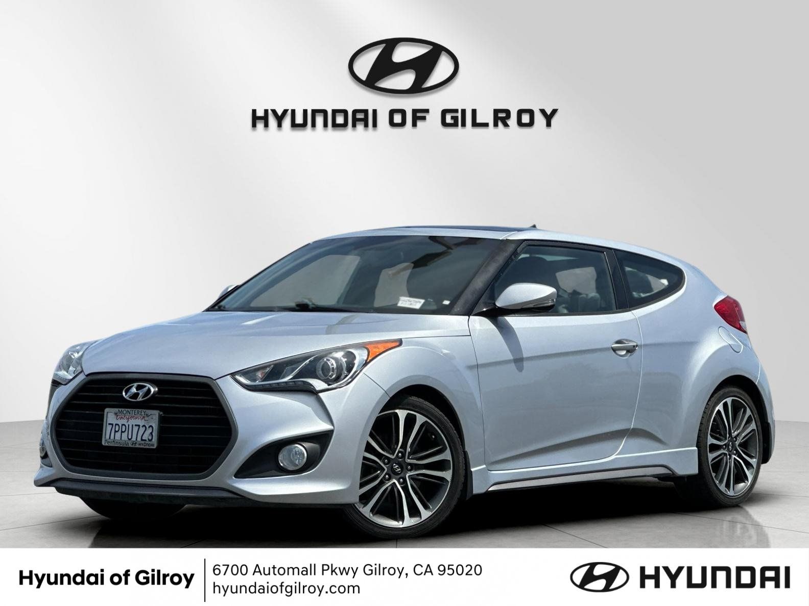 Ironman Silver 2016 Hyundai Veloster Coupe Front-Wheel Drive 7-Speed Dual Clutch