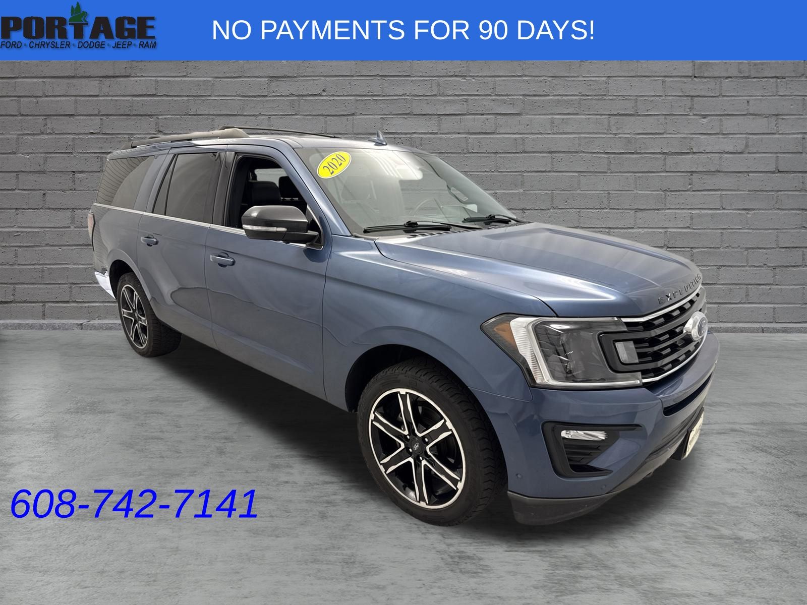Blue Metallic 2020 Ford Expedition SUV / Crossover Four-Wheel Drive Automatic