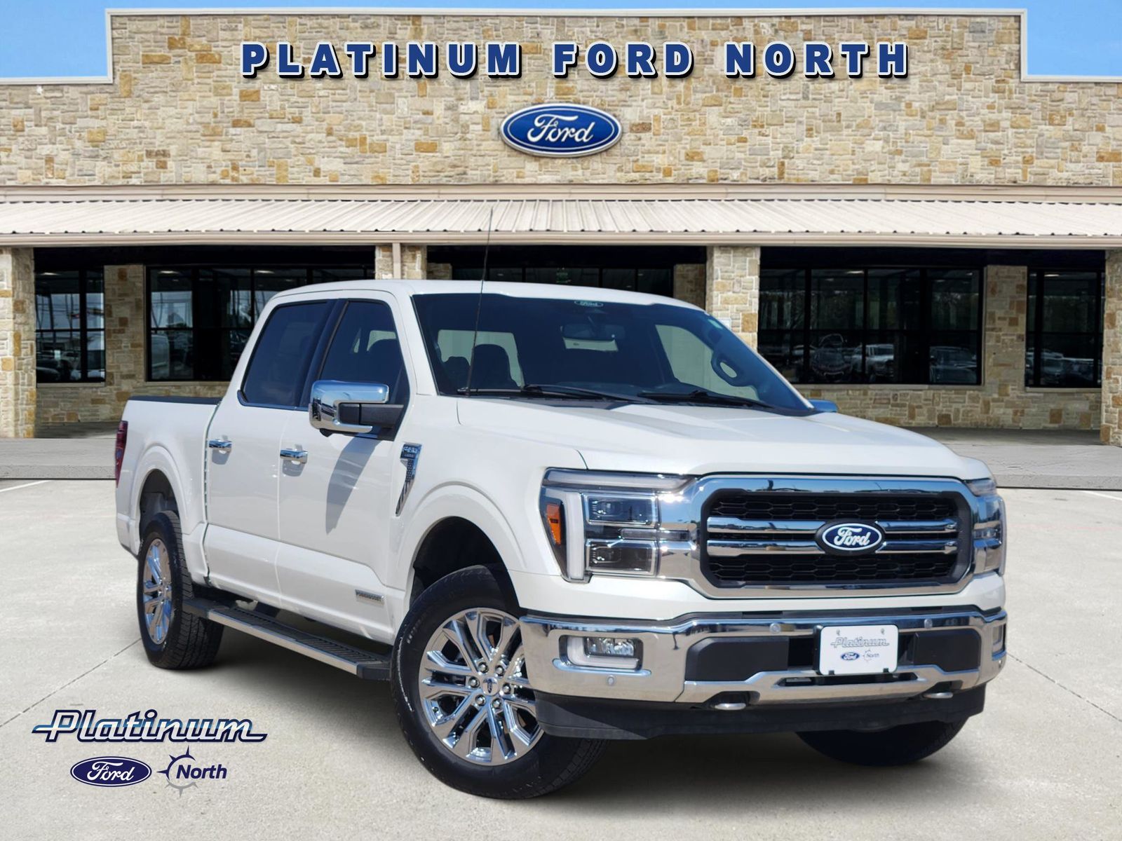 White Metallic 2024 Ford F-150 Pickup Truck Four-Wheel Drive Automatic