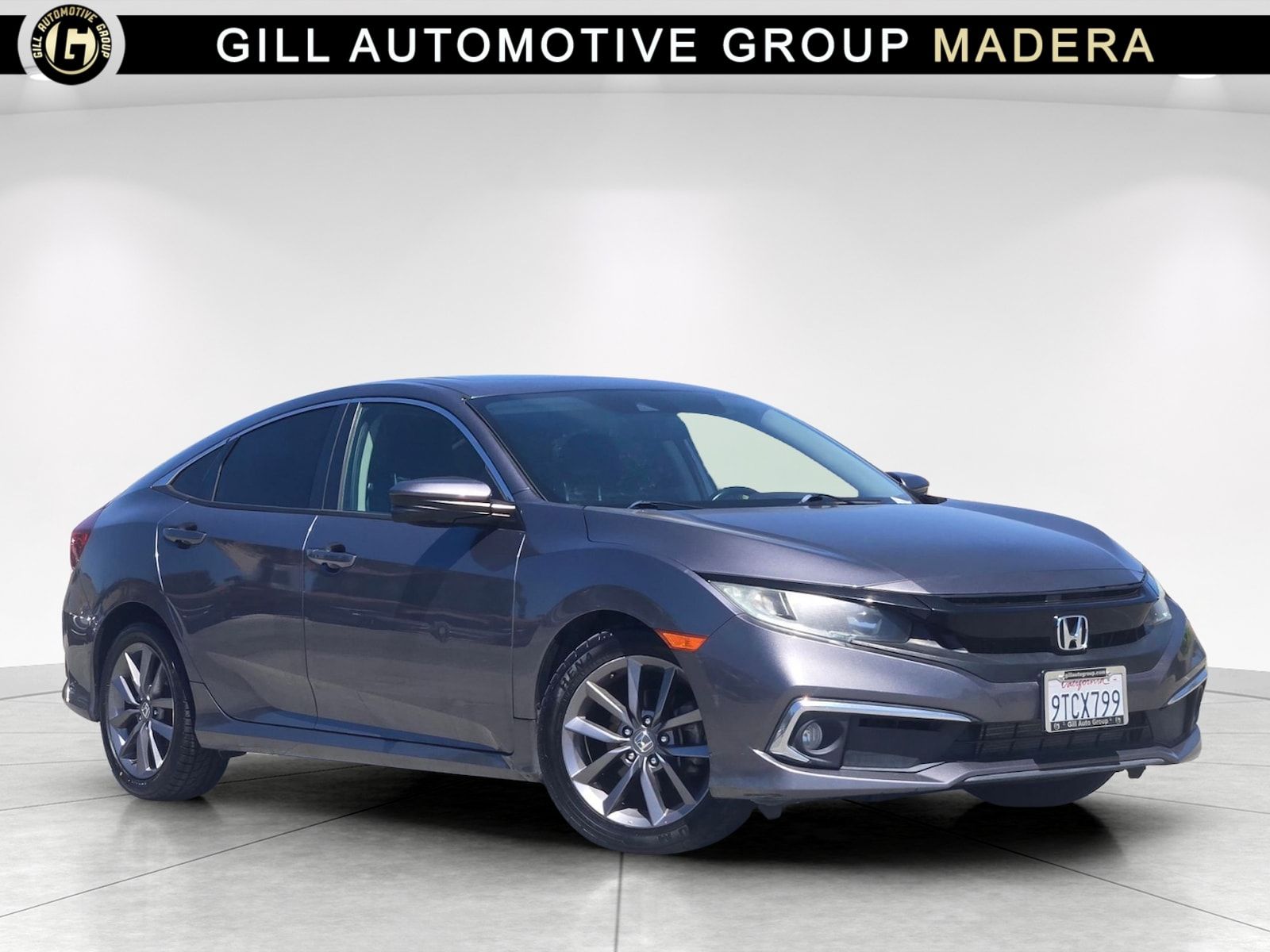 Gray 2019 Honda Civic Sedan Front-Wheel Drive Continuously Variable Transmission