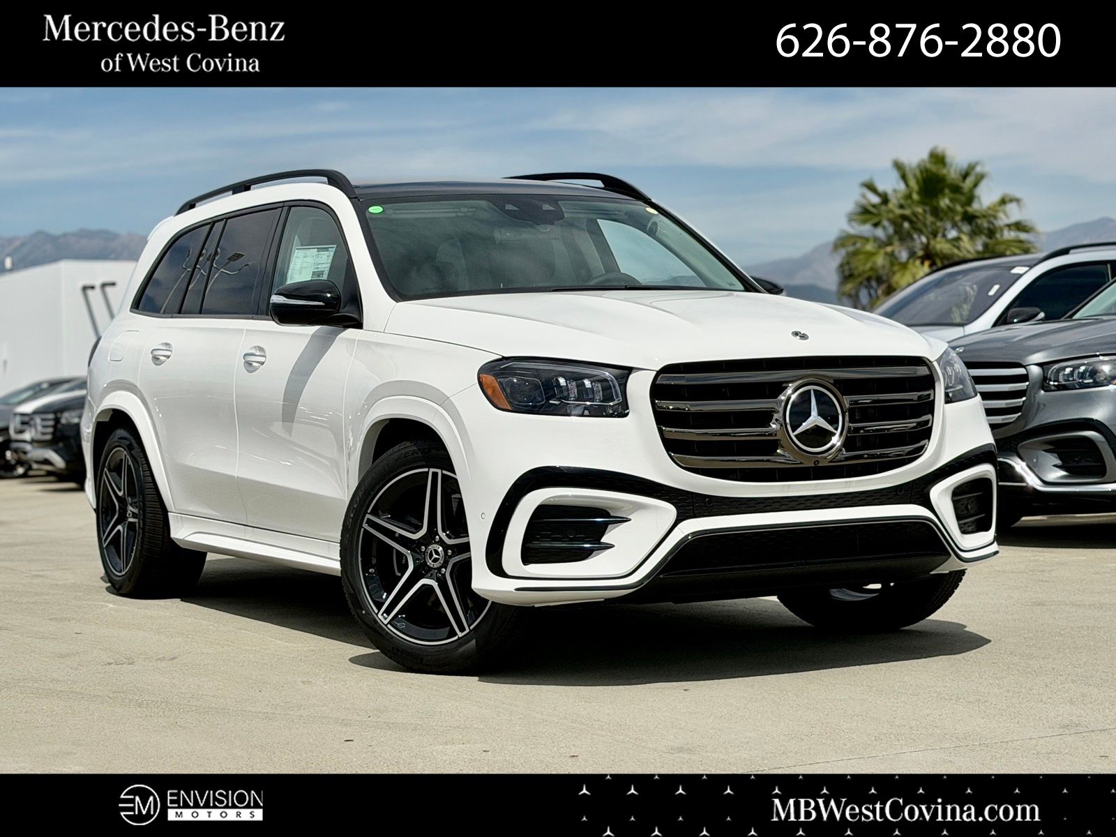 Polar White 2026 Mercedes-Benz GLS 450 4MATIC SUV / Crossover All-Wheel Drive 9-Speed Automatic