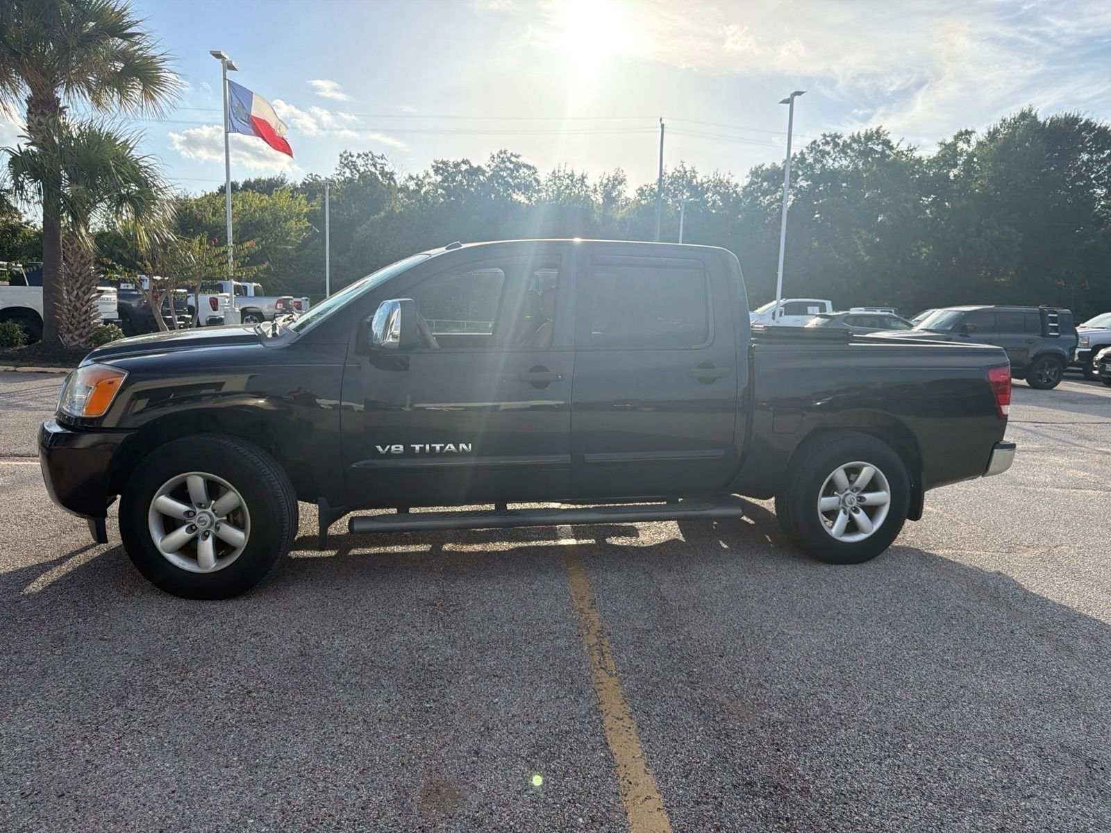Brown (Espresso Black Metallic) 2014 Nissan Titan Pickup Truck 4X2 5-Speed Automatic