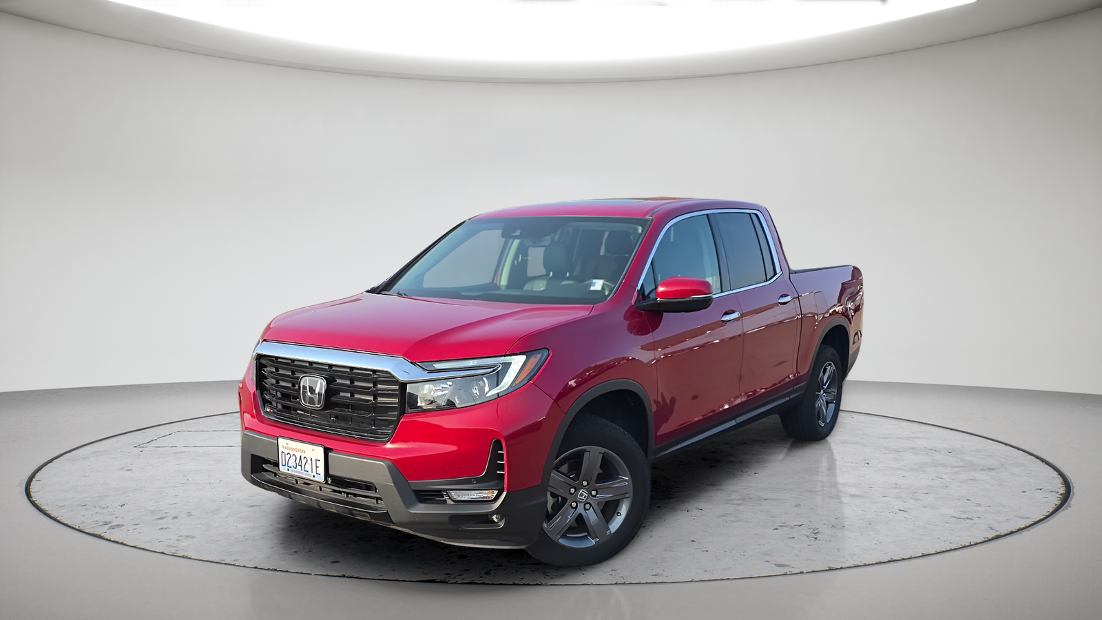 Radiant Red Metallic II 2022 Honda Ridgeline Pickup Truck All-Wheel Drive 9-Speed Automatic