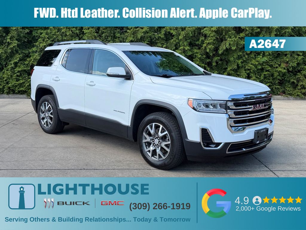 Summit White 2023 GMC Acadia SUV / Crossover Front-Wheel Drive 9-Speed Automatic