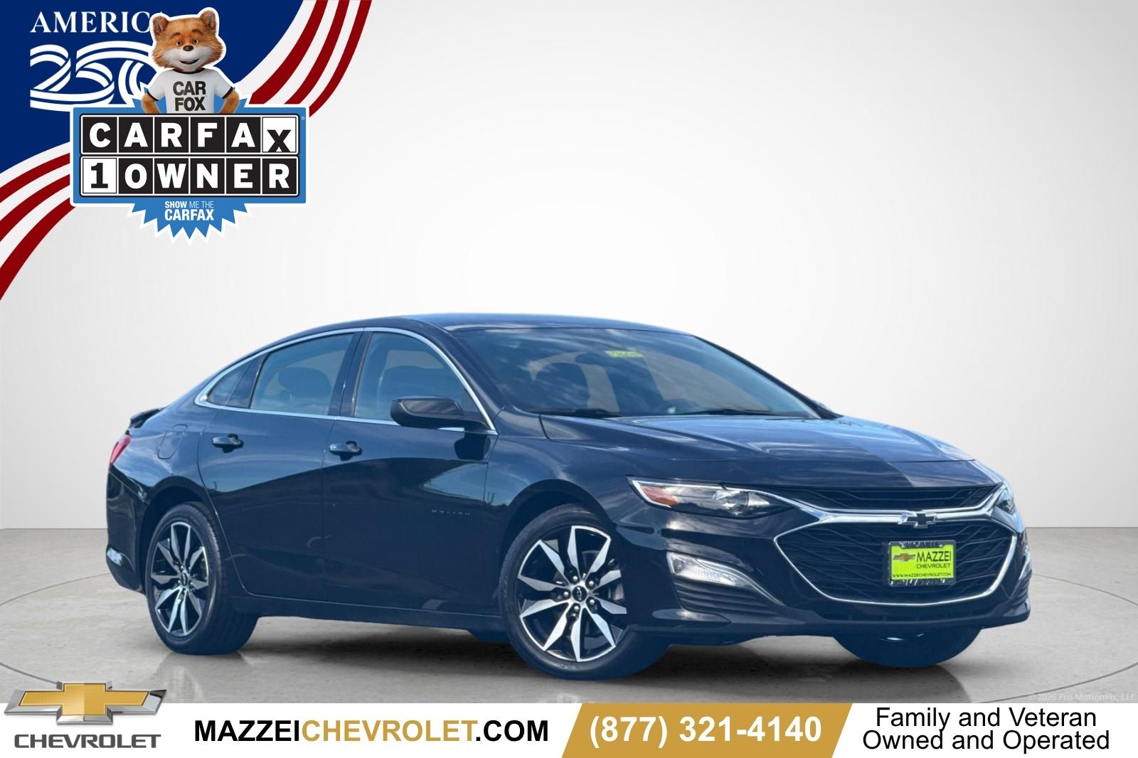 Mosaic Black Metallic 2025 Chevrolet Malibu Sedan Front-Wheel Drive Continuously Variable Transmission