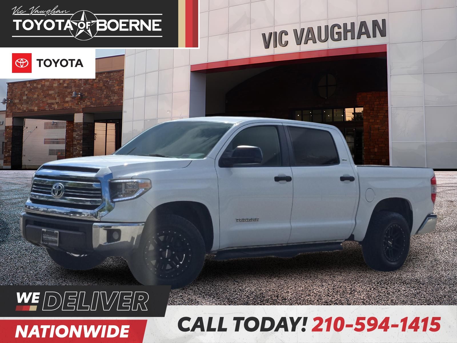 Super White 2017 Toyota Tundra Pickup Truck 4X2 6-Speed Automatic Overdrive