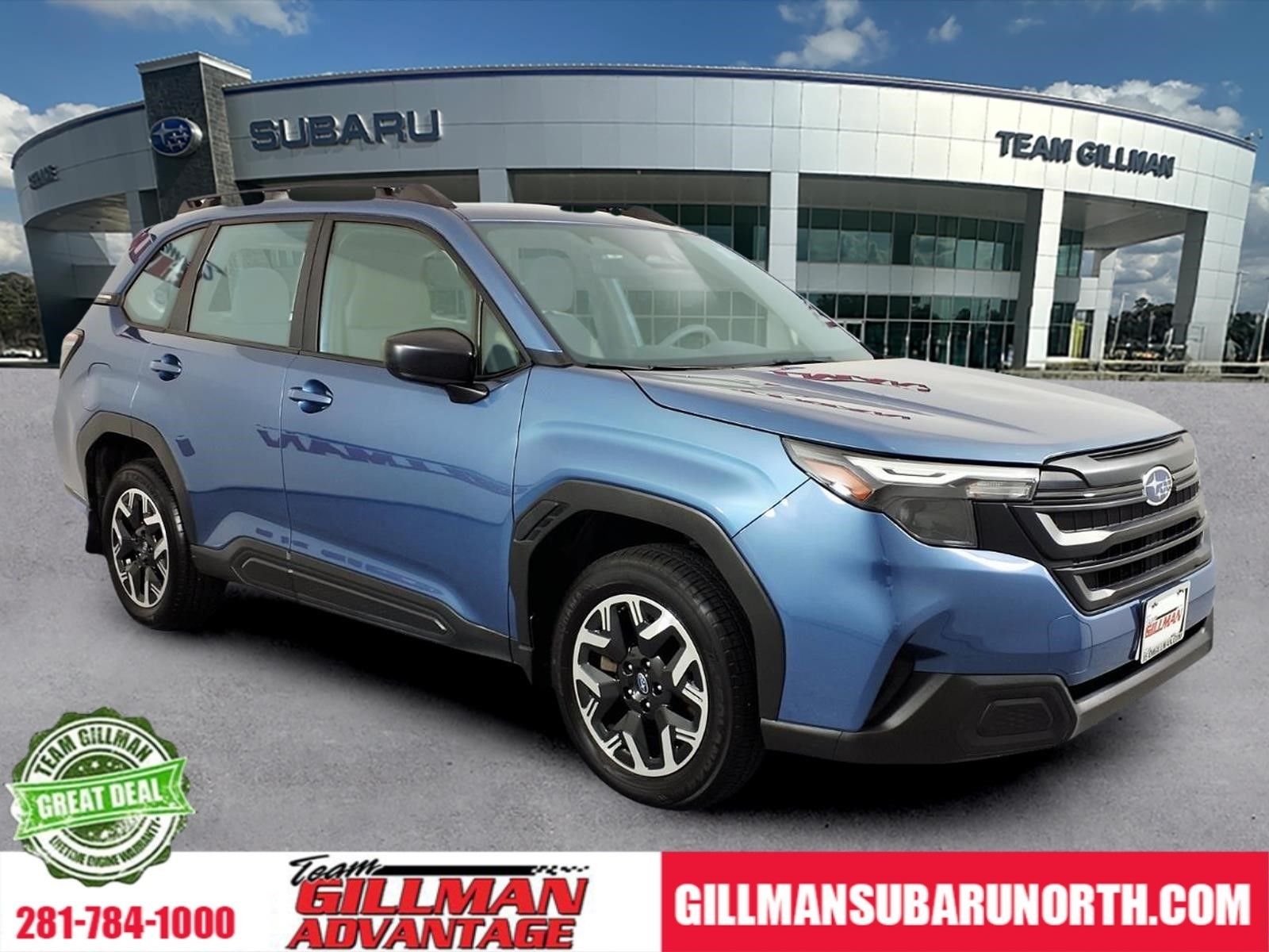 Horizon Blue Pearl 2025 Subaru Forester SUV / Crossover All-Wheel Drive Continuously Variable Transmission