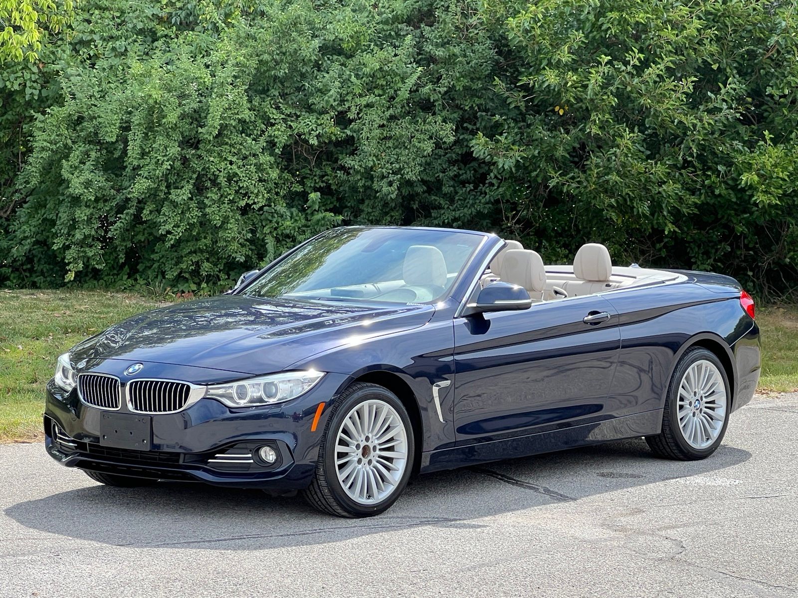 Imperial Blue Metallic 2015 BMW 4 Series Convertible All-Wheel Drive 8-Speed Automatic
