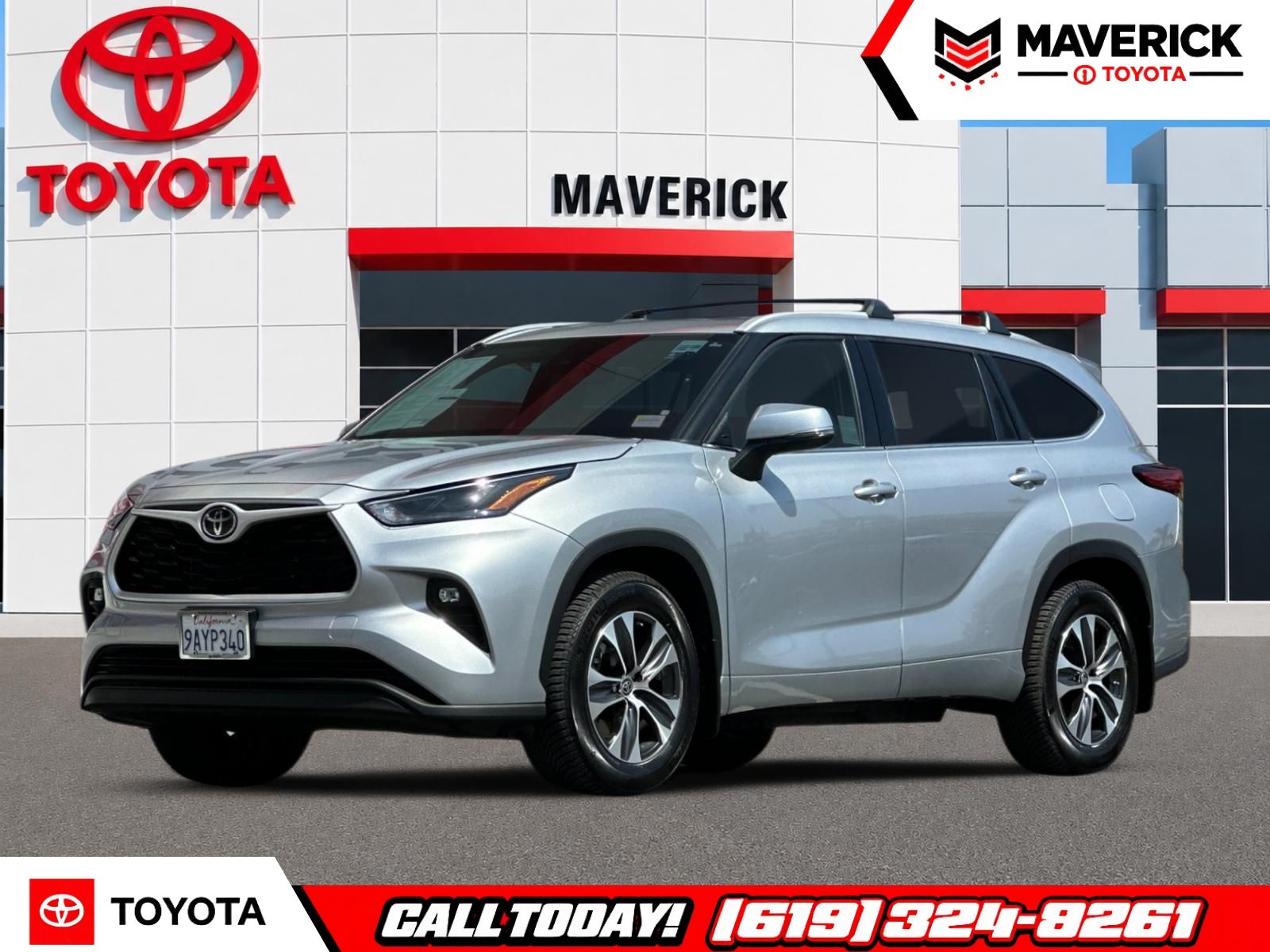 Celestial Silver Metallic 2022 Toyota Highlander XLE FWD SUV / Crossover Front-Wheel Drive 8-Speed Automatic