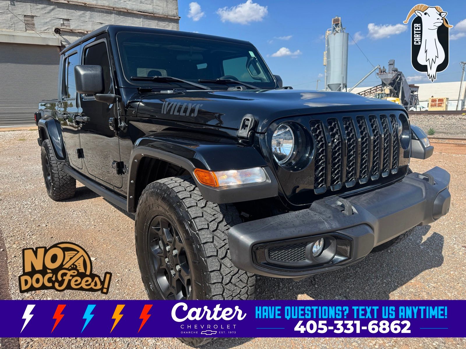 Black Clearcoat 2023 Jeep Gladiator Pickup Truck Four-Wheel Drive 8-Speed Automatic
