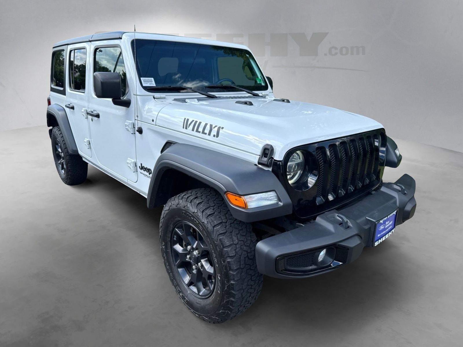 Used 2021 Bright White Clearcoat Jeep Unlimited Willys image 2