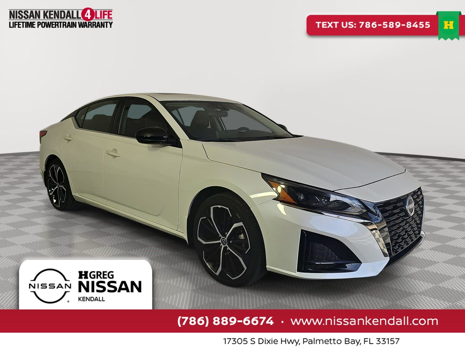 Pearl White Tricoat 2024 Nissan Altima Sedan Front-Wheel Drive Continuously Variable Transmission