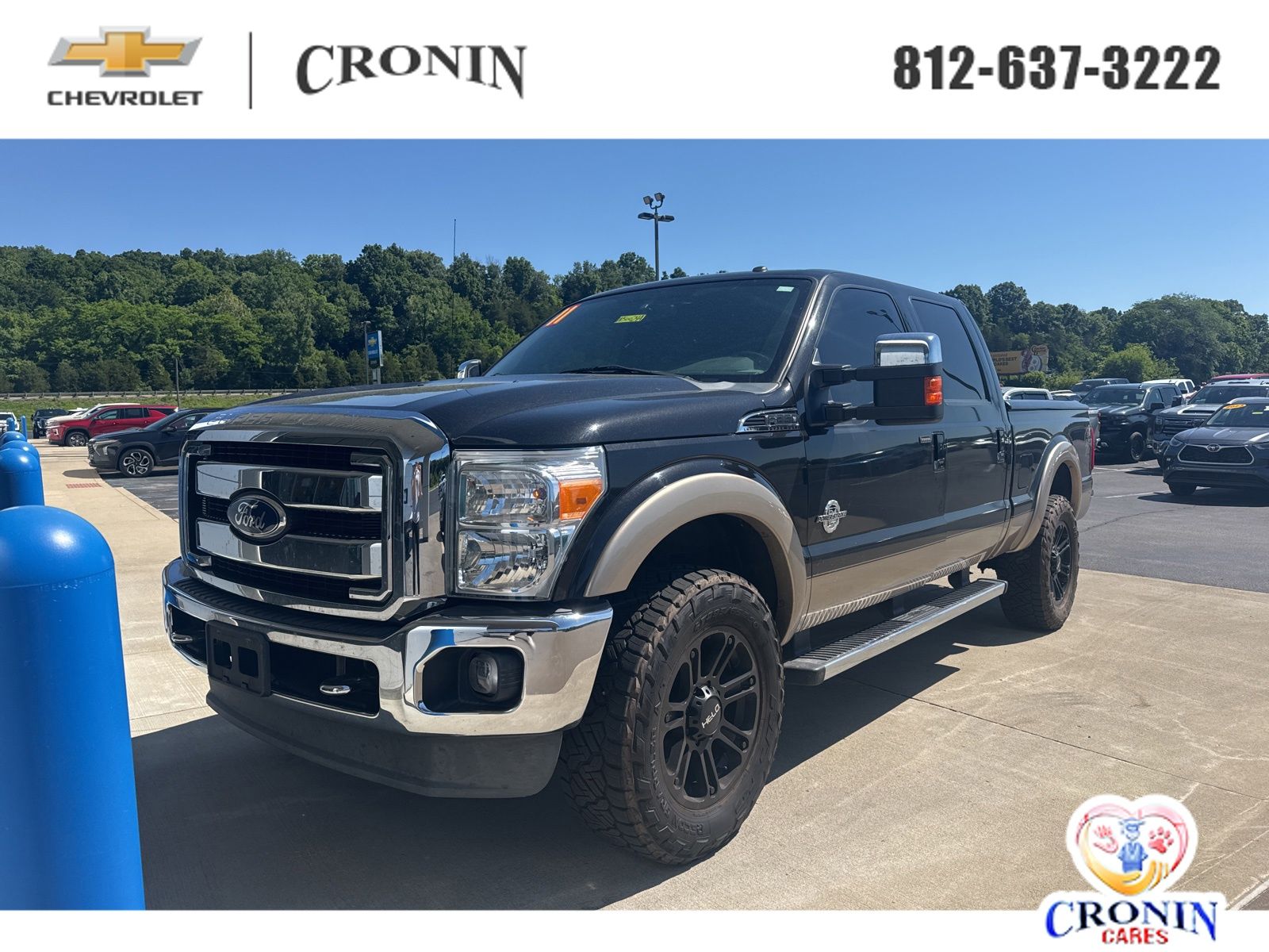 Pale Adobe Metallic 2011 Ford F-350 Super Duty Lariat Crew Cab 4WD Pickup Truck Four-Wheel Drive 6-Speed Automatic Overdrive