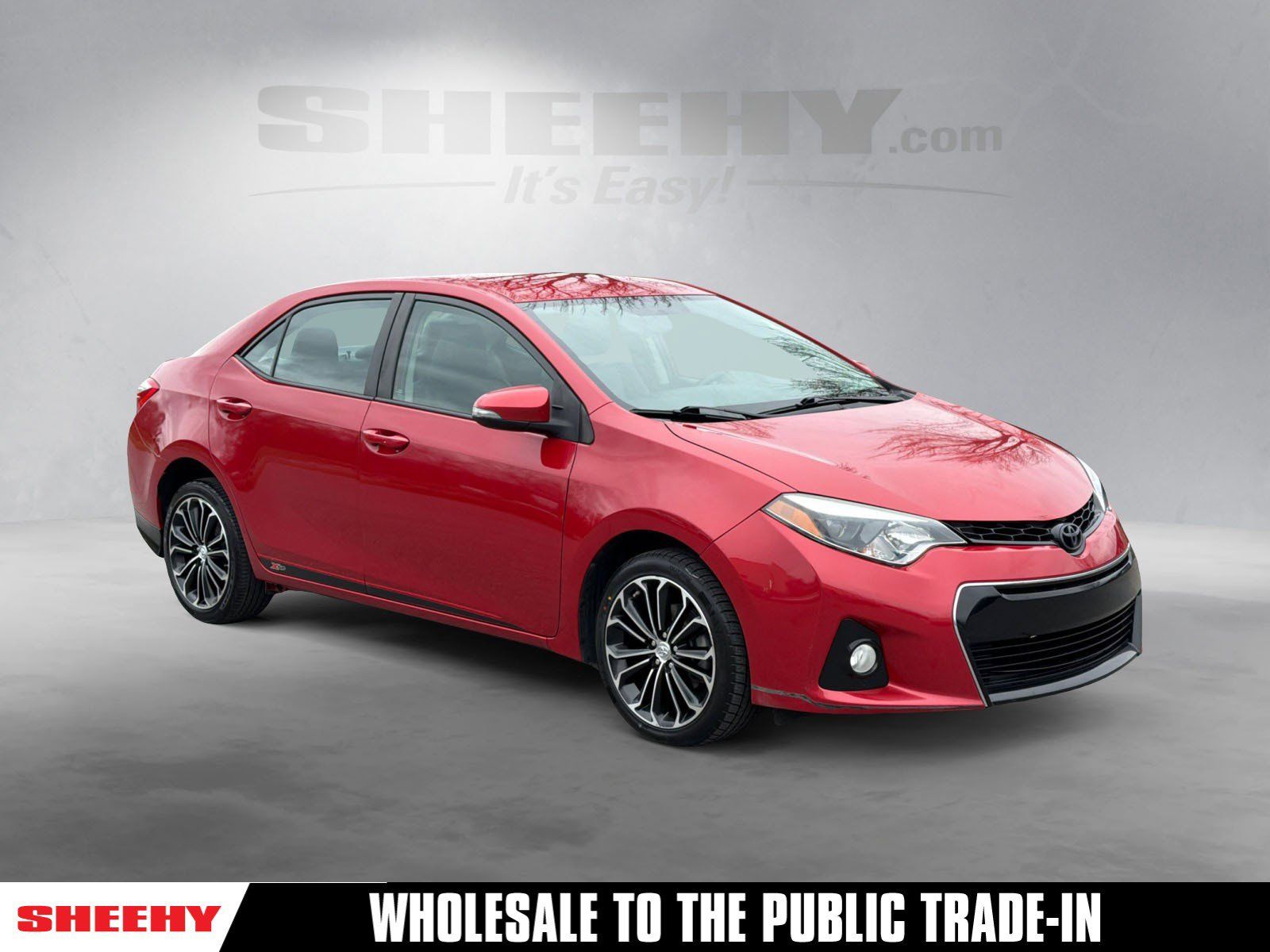 Barcelona Red Metallic 2016 Toyota Corolla S Plus Sedan Front-Wheel Drive Continuously Variable Transmission