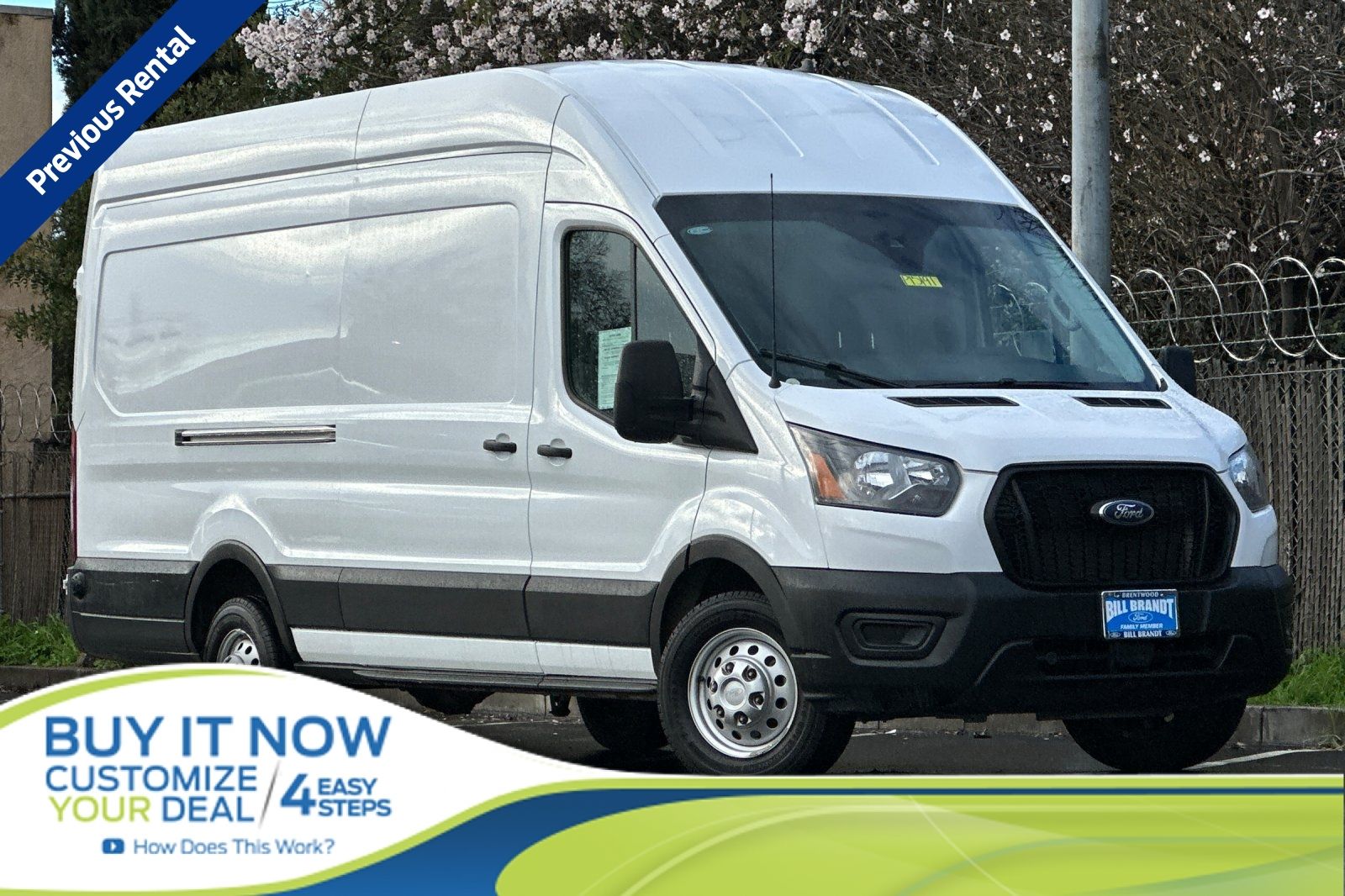 Oxford White 2024 Ford Transit Cargo 250 High Roof Extended LB AWD Van All-Wheel Drive