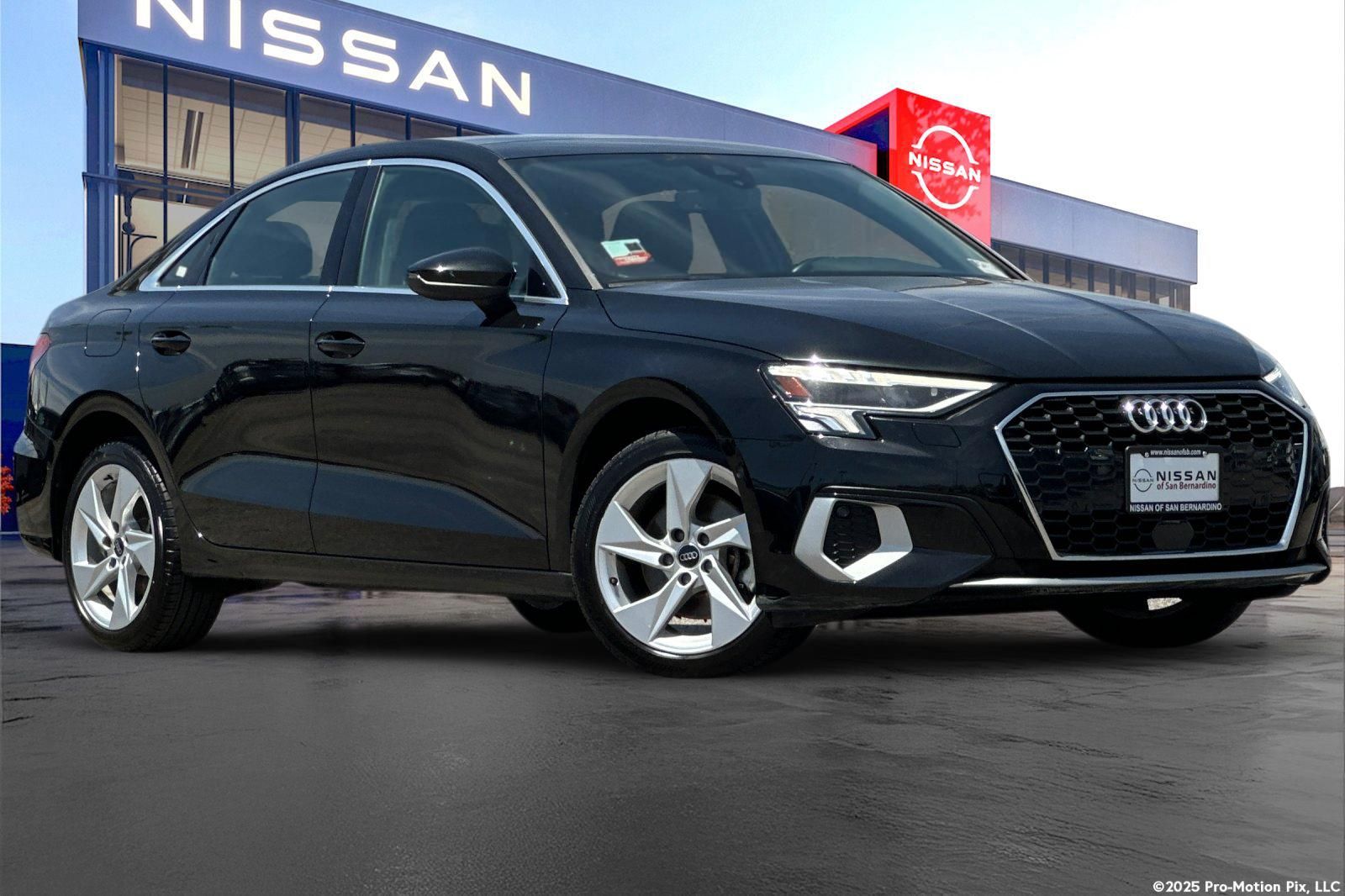 Black 2024 Audi A3 Sedan Front-Wheel Drive 7-Speed Automatic