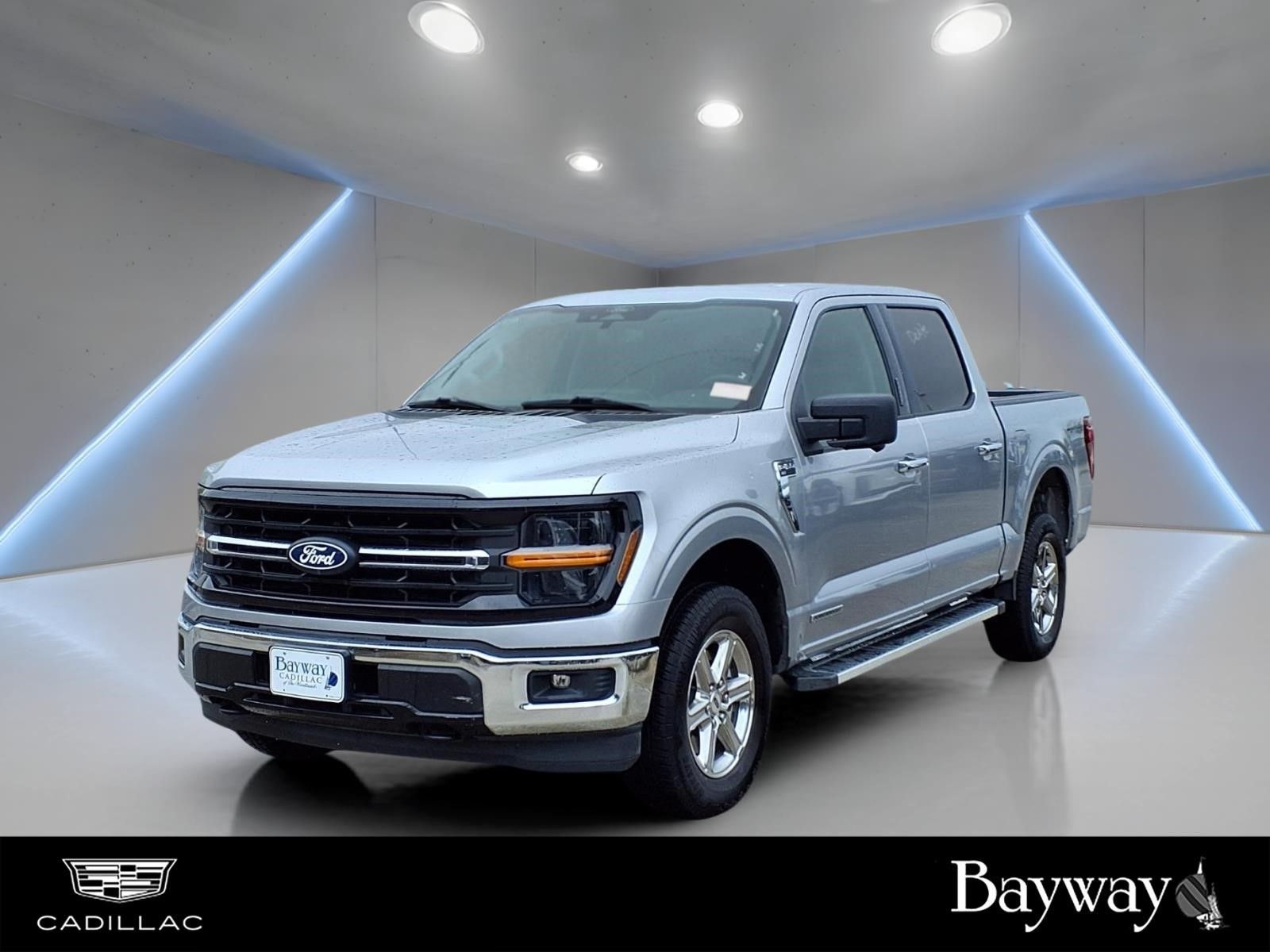 Silver Metallic 2024 Ford F-150 Pickup Truck Four-Wheel Drive 10-Speed Automatic
