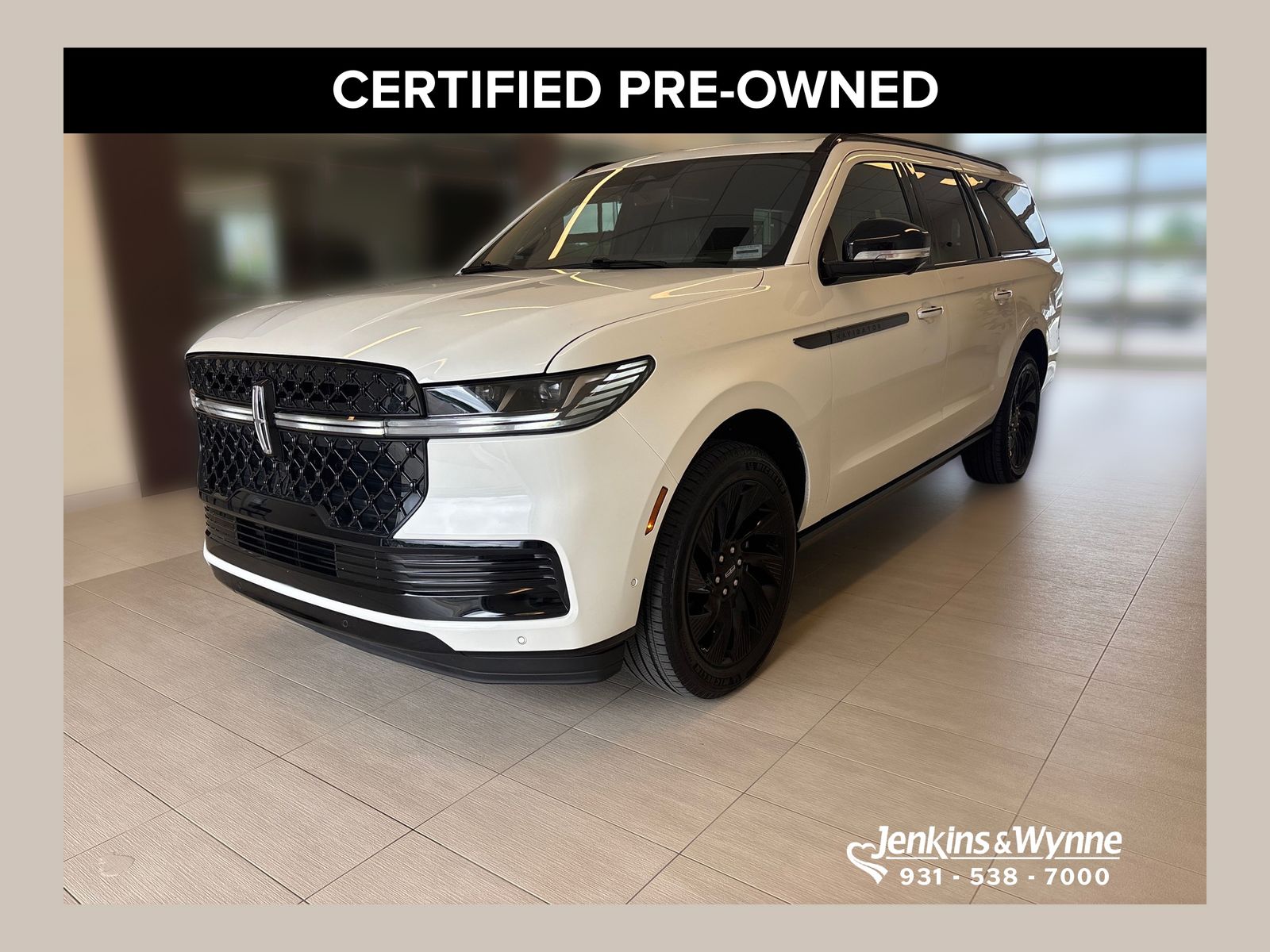 Pristine White Metallic Tri-Coat 2025 Lincoln Navigator L Reserve 4WD SUV / Crossover Four-Wheel Drive Automatic