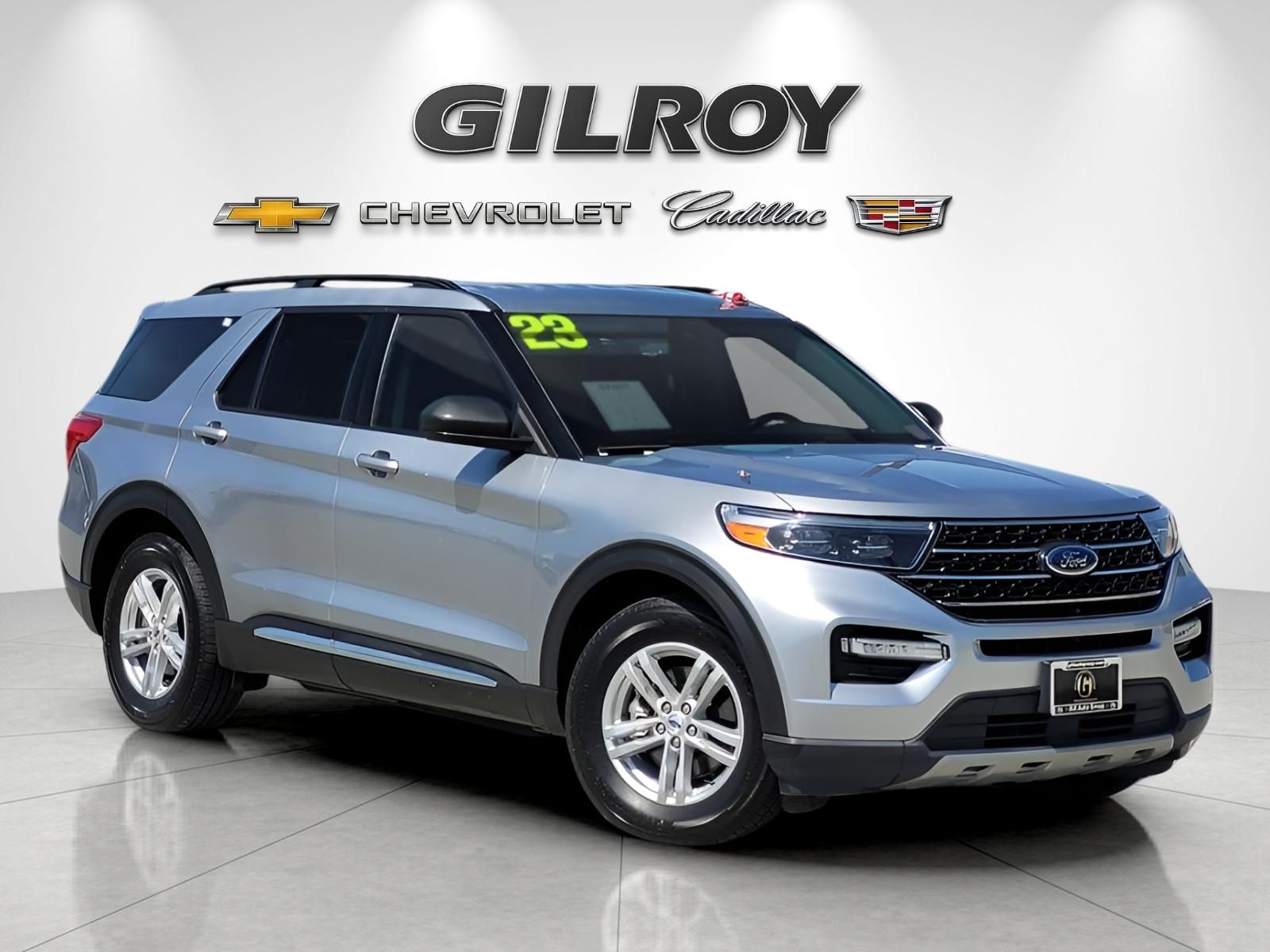 Silver Metallic 2023 Ford Explorer SUV / Crossover Rear-Wheel Drive Automatic