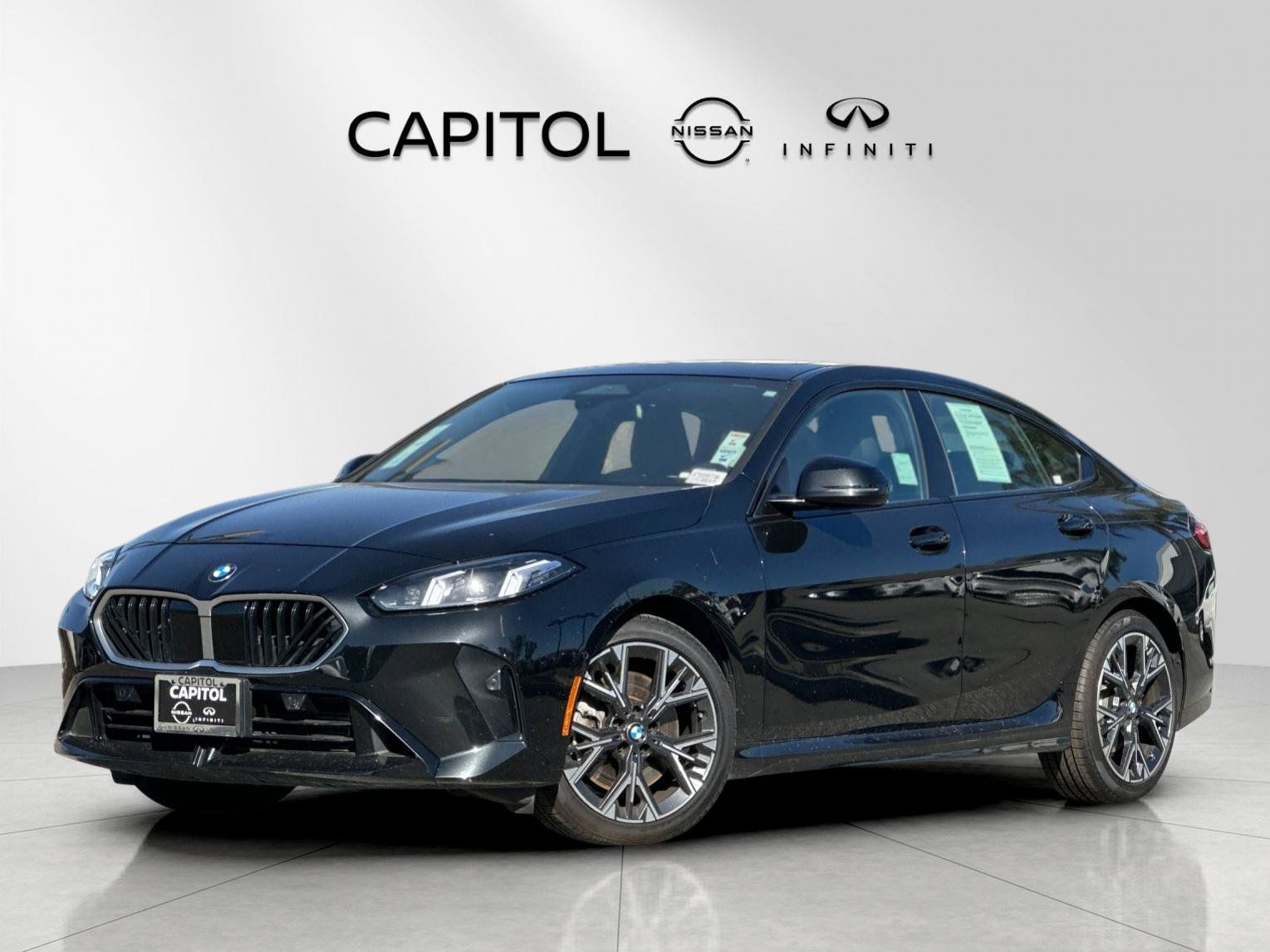 Black Sapphire Metallic 2025 BMW 2 Series Sedan All-Wheel Drive 7-Speed Automatic