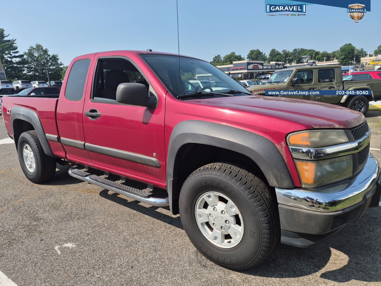Cherry Red Metallic 2006 Chevrolet Colorado Pickup Truck Four-Wheel Drive 4-Speed Automatic Overdrive