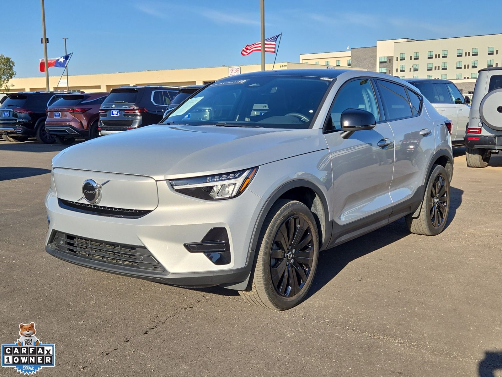 Silver 2023 Volvo C40 Recharge SUV / Crossover All-Wheel Drive 1-Speed Automatic