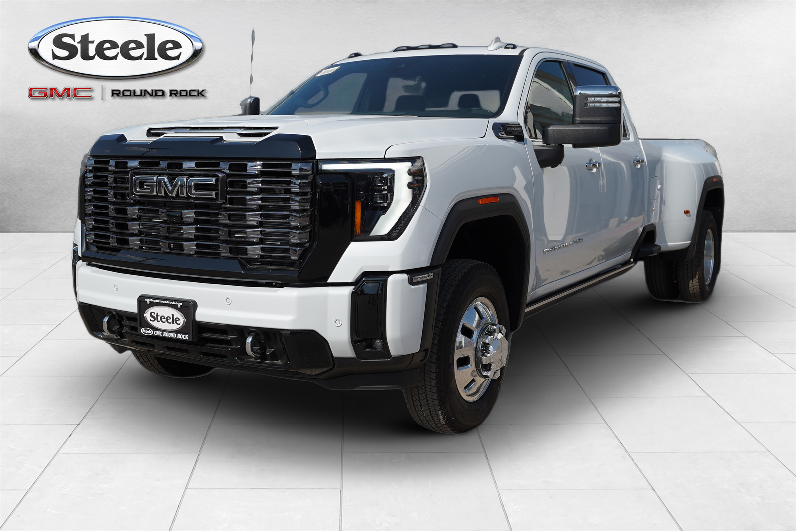 Glacier White Tricoat 2026 GMC Sierra 3500HD Pickup Truck Four-Wheel Drive Automatic