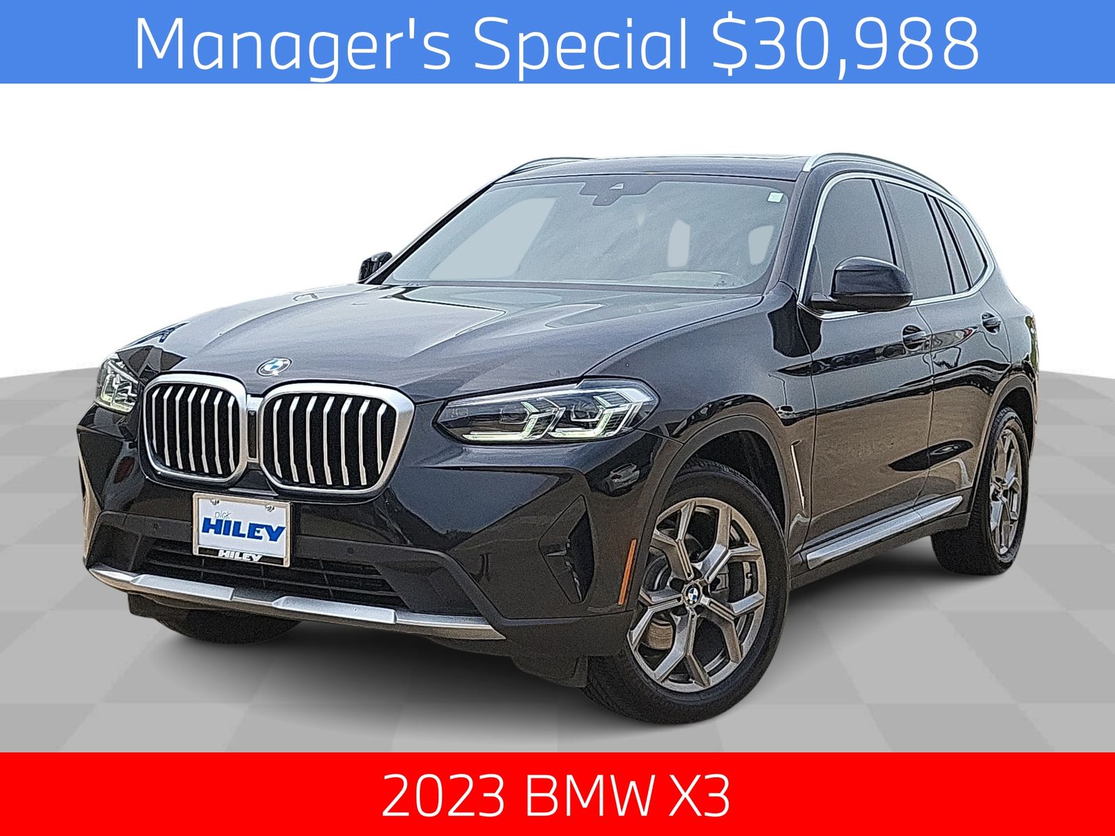 Black Sapphire Metallic 2023 BMW X3 xDrive30i AWD SUV / Crossover All-Wheel Drive 8-Speed Automatic