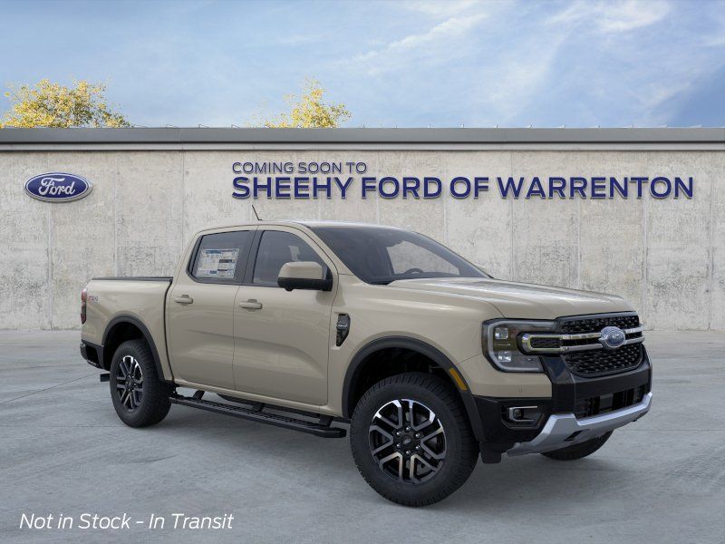 Desert Sand 2026 Ford Ranger Lariat SuperCrew 4WD Pickup Truck Four-Wheel Drive Automatic