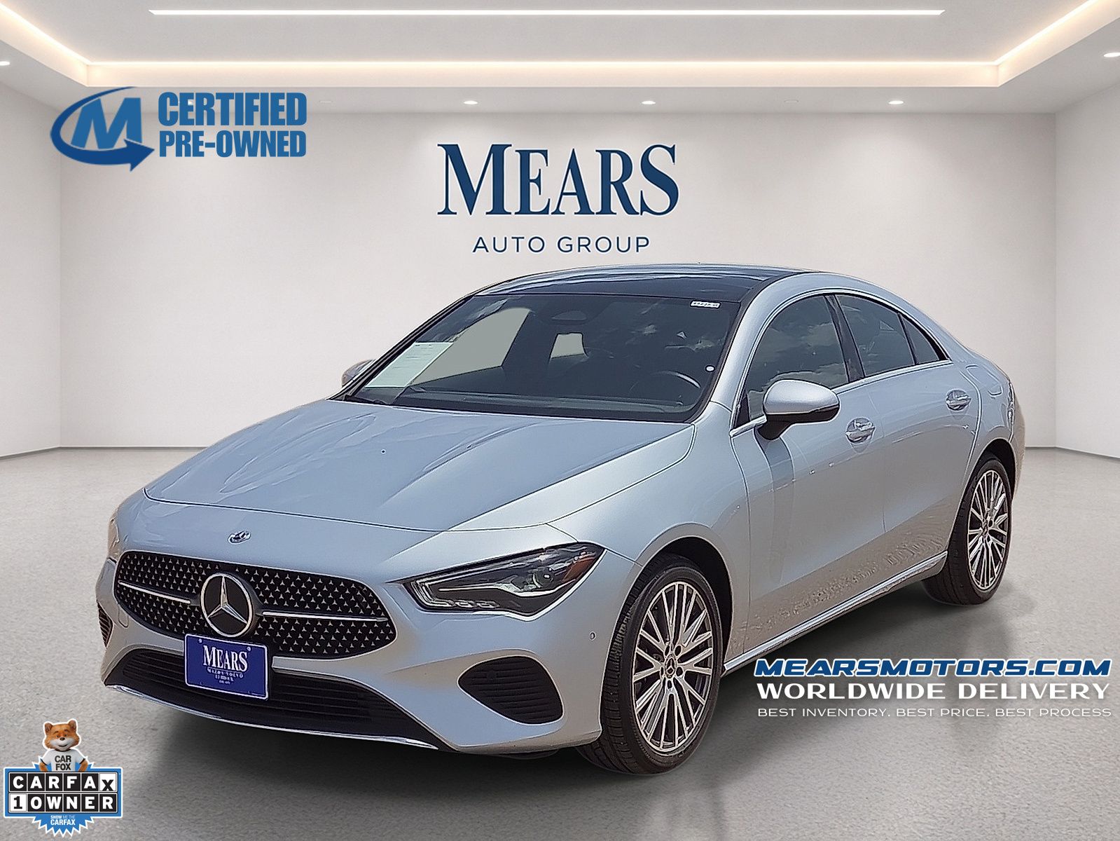 Cirrus Silver Metallic 2025 Mercedes-Benz CLA Coupe All-Wheel Drive 8-Speed Dual Clutch