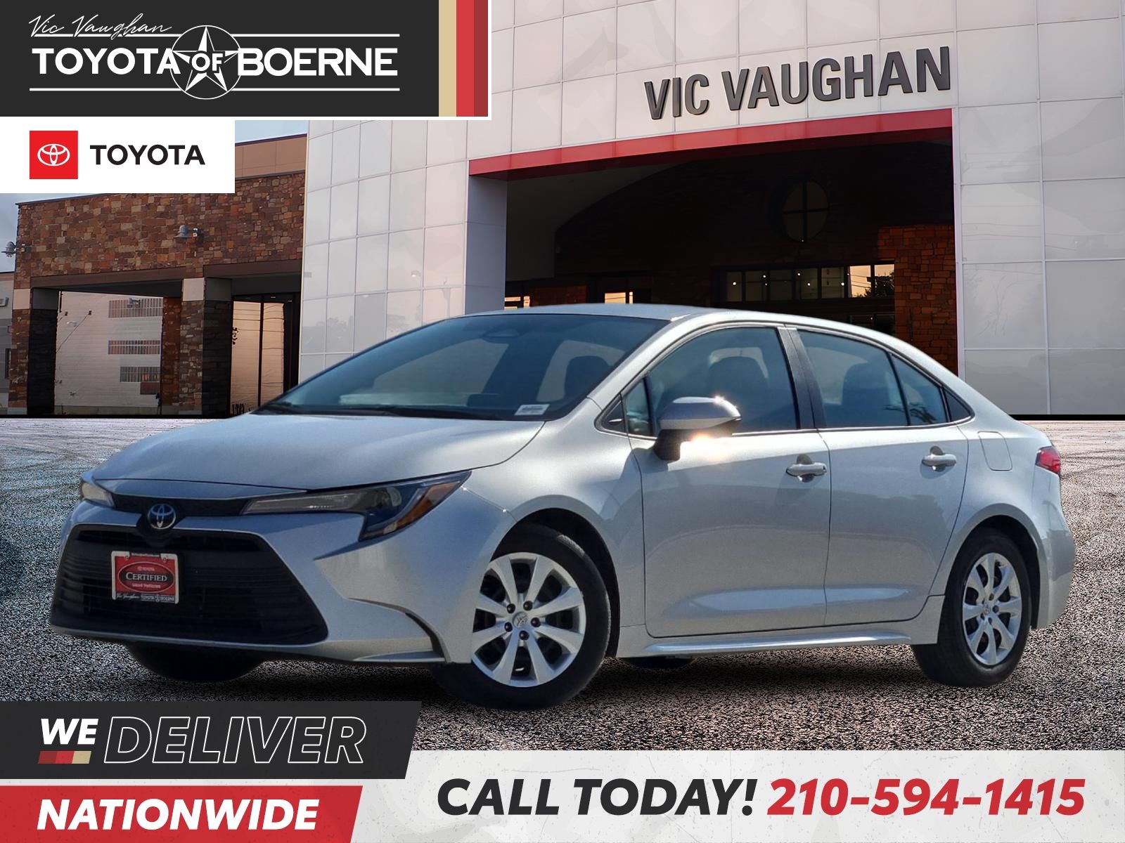 Classic Silver Metallic 2025 Toyota Corolla Sedan Front-Wheel Drive Continuously Variable Transmission