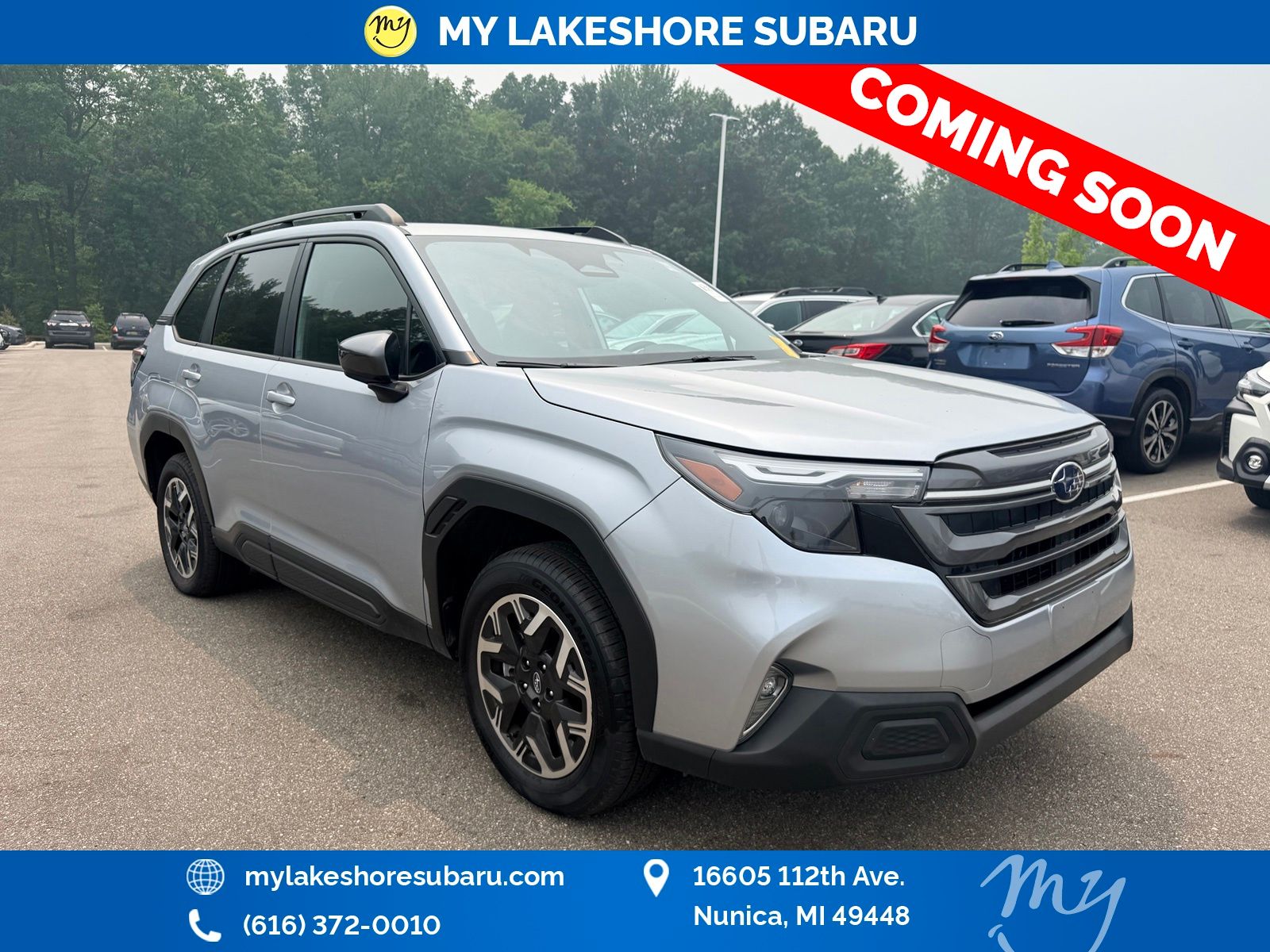 Ice Silver Metallic 2025 Subaru Forester SUV / Crossover All-Wheel Drive Continuously Variable Transmission
