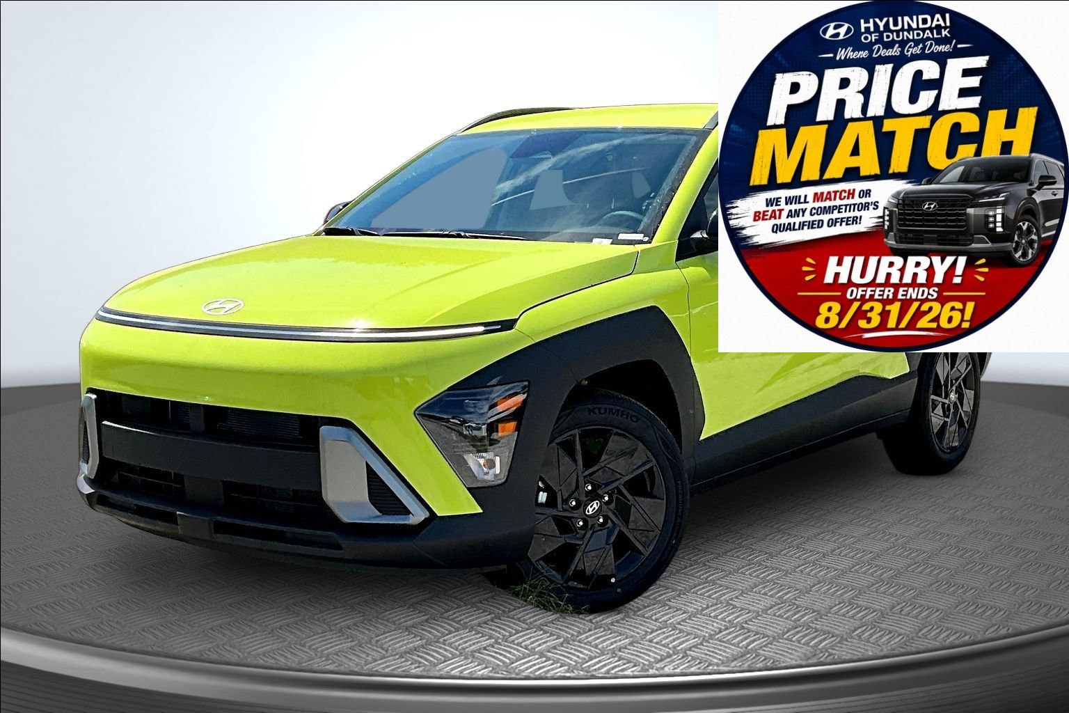 Neoteric Yellow 2026 Hyundai Kona SUV / Crossover Front-Wheel Drive Continuously Variable Transmission