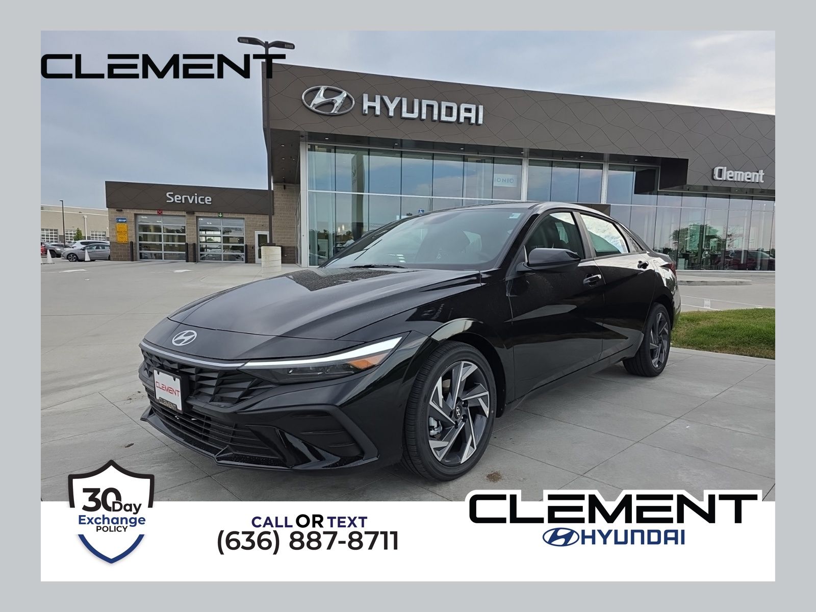Abyss Black 2025 Hyundai Elantra Sedan Front-Wheel Drive Continuously Variable Transmission