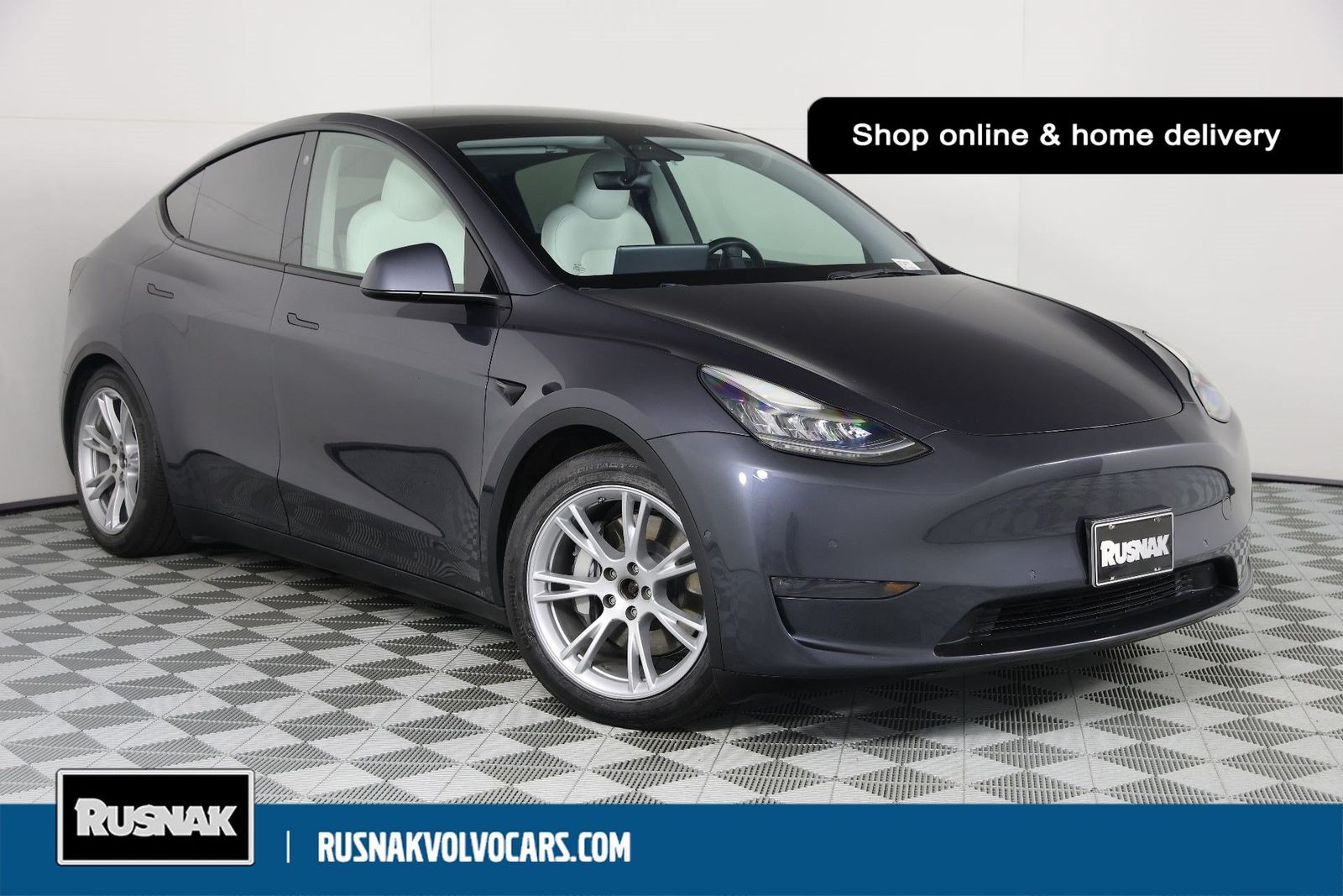 Midnight Silver Metallic 2021 Tesla Model Y SUV / Crossover All-Wheel Drive 1-Speed Automatic