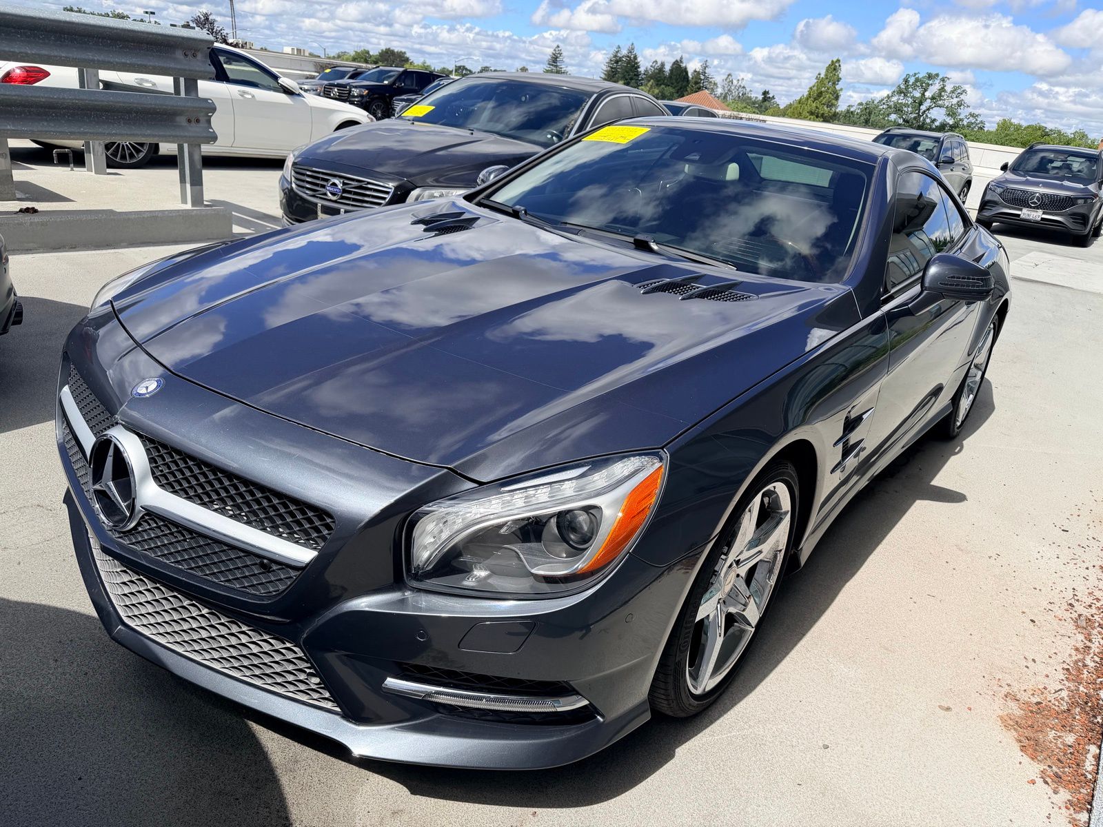 Steel Gray Metallic 2014 Mercedes-Benz SL-Class SL 550 Convertible Rear-Wheel Drive 7-Speed Automatic