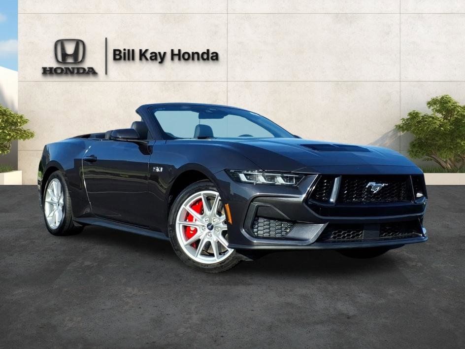 Dark Matter Gray Metallic 2024 Ford Mustang GT Premium Convertible RWD Convertible Rear-Wheel Drive Automatic