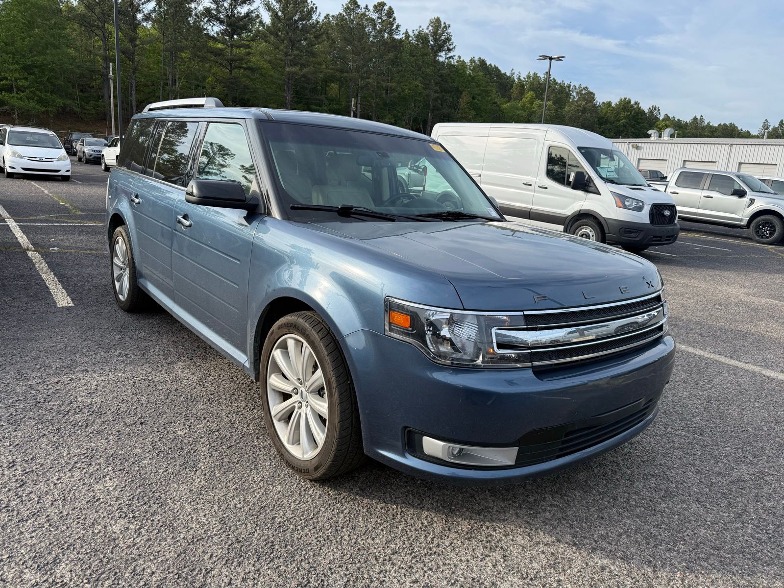 Blue 2018 Ford Flex SEL SUV / Crossover Front-Wheel Drive 6-Speed Automatic