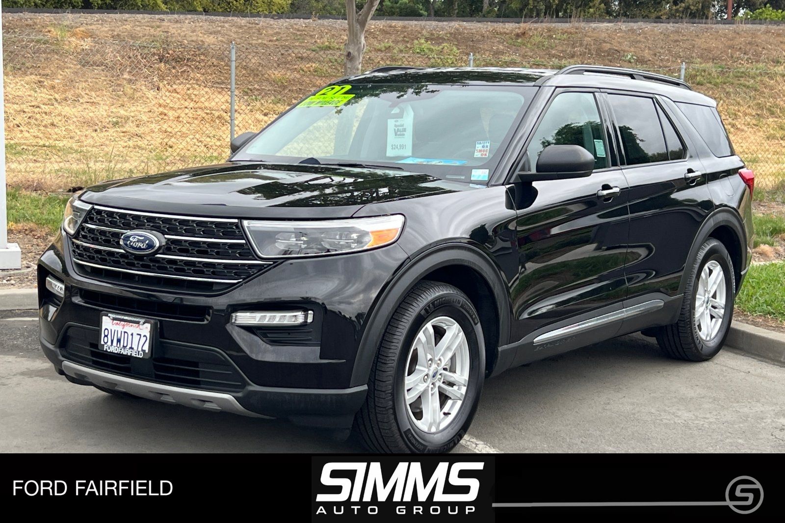 Black 2021 Ford Explorer XLT RWD SUV / Crossover Rear-Wheel Drive Automatic