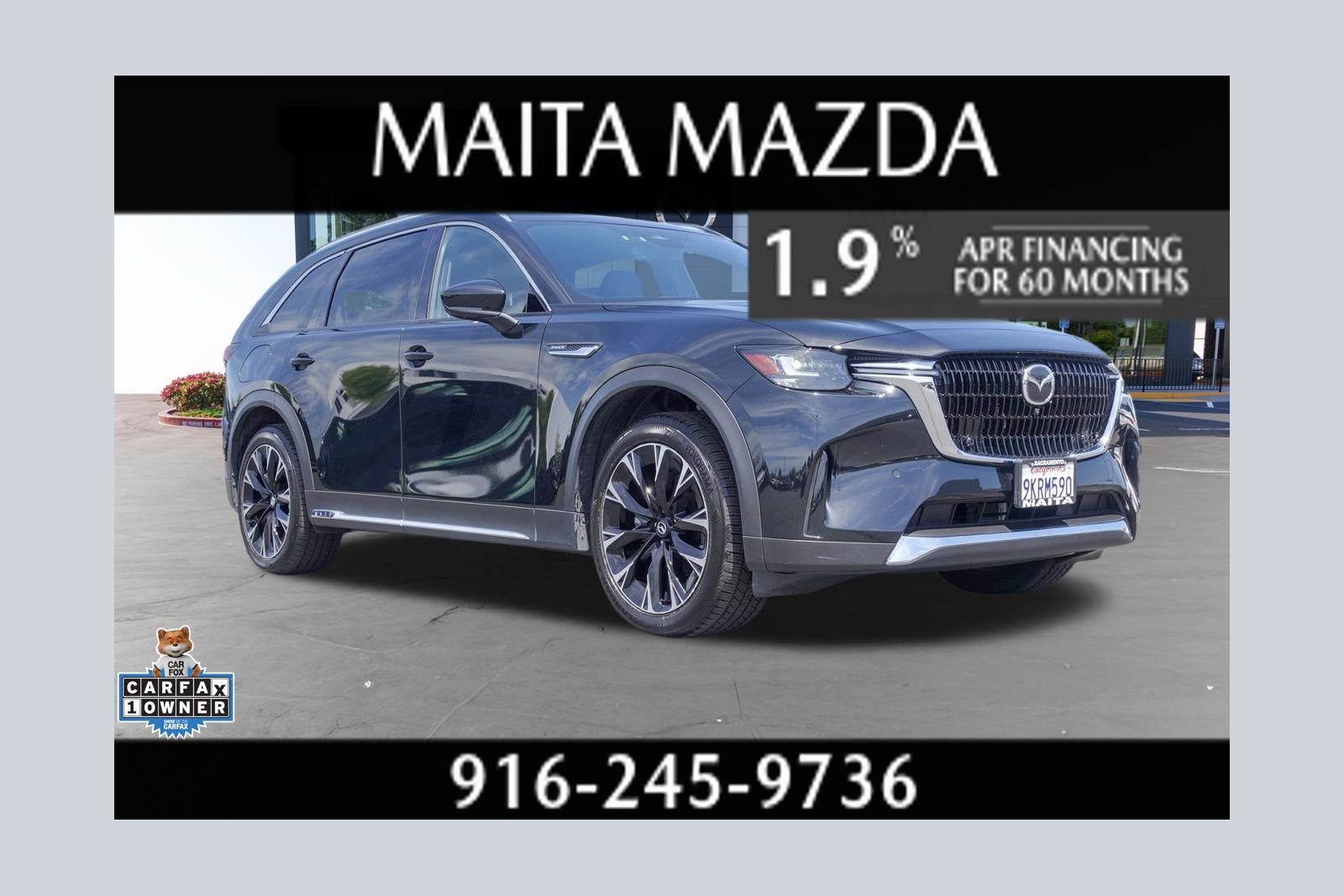 Jet Black Mica 2024 Mazda CX-90 SUV / Crossover All-Wheel Drive 8-Speed Automatic