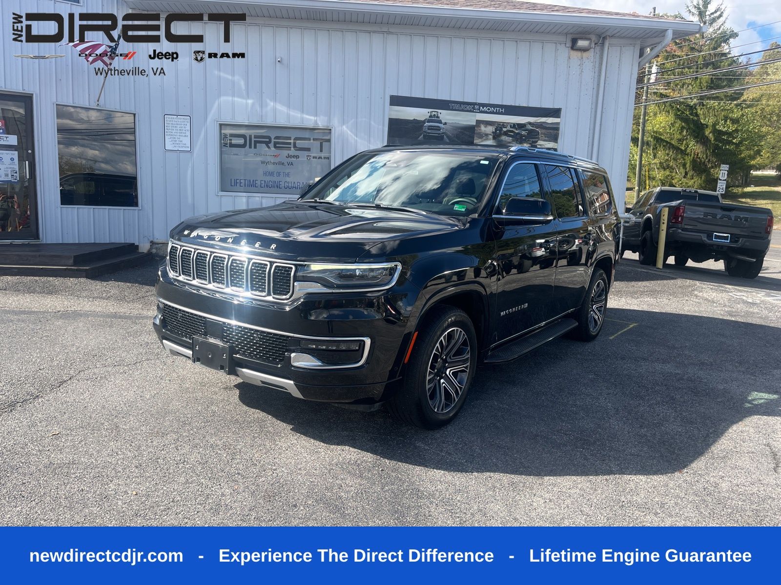 Diamond Black Crystal Pearlcoat 2024 Jeep Wagoneer Series II 4WD SUV / Crossover Four-Wheel Drive Automatic